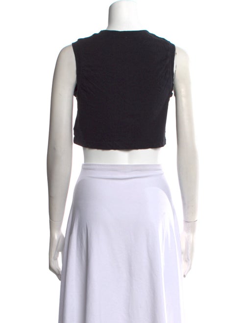 RE/DONE Bateau Neckline Sleeveless Crop Top