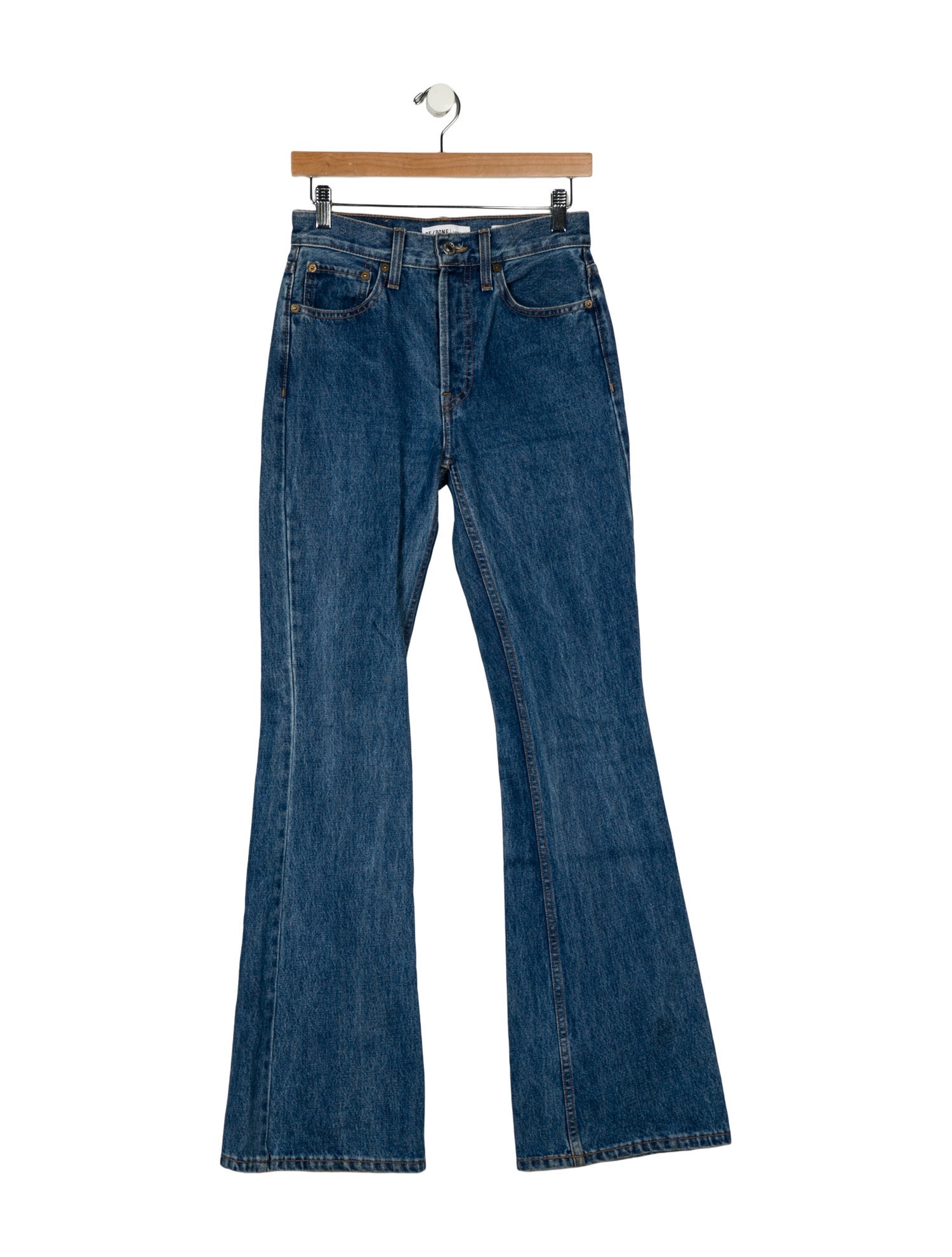 RE/DONE Mid-Rise Wide Leg Jeans