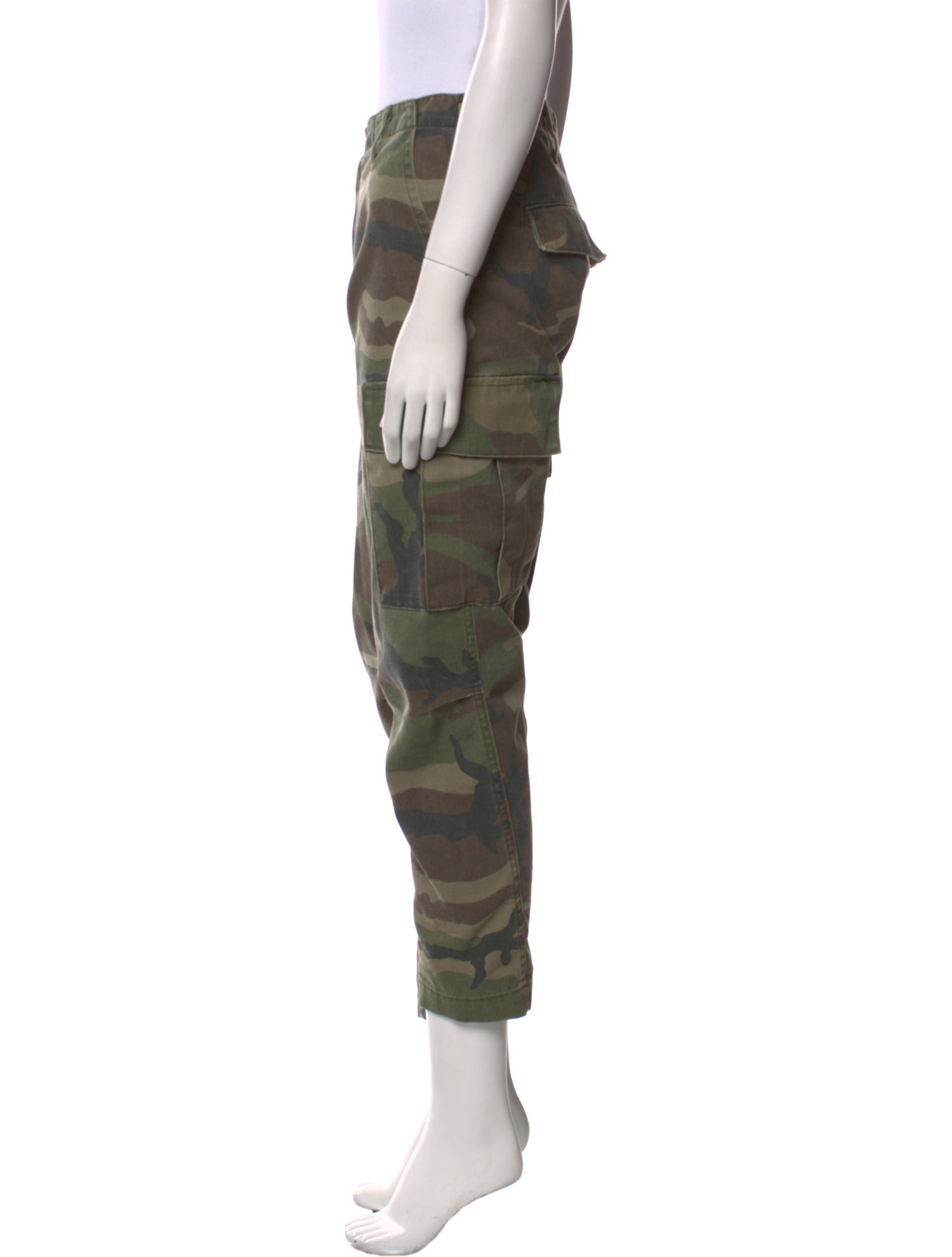 RE/DONE Camouflage Print Straight Leg Pants