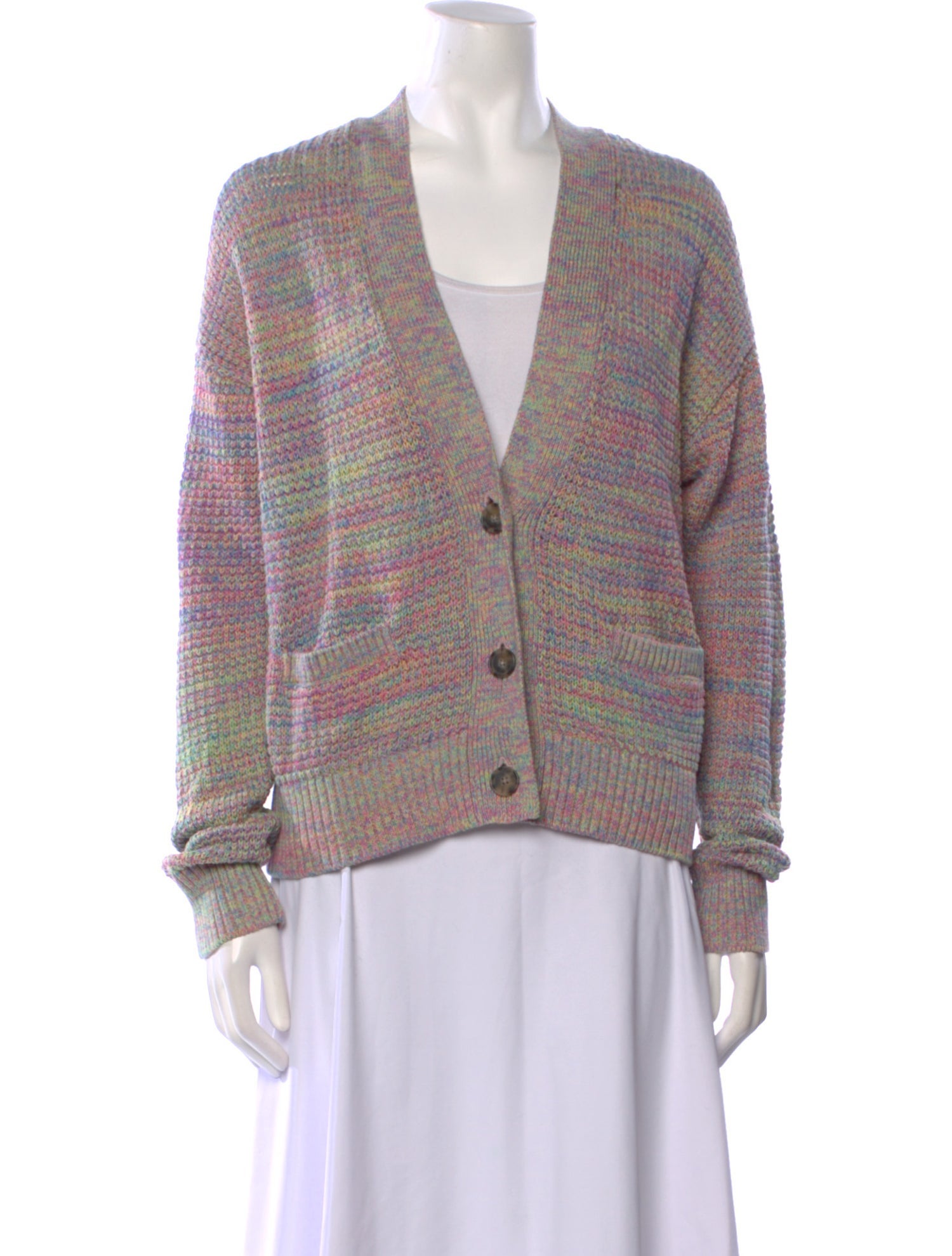 RE/DONE Striped V-Neck Sweater