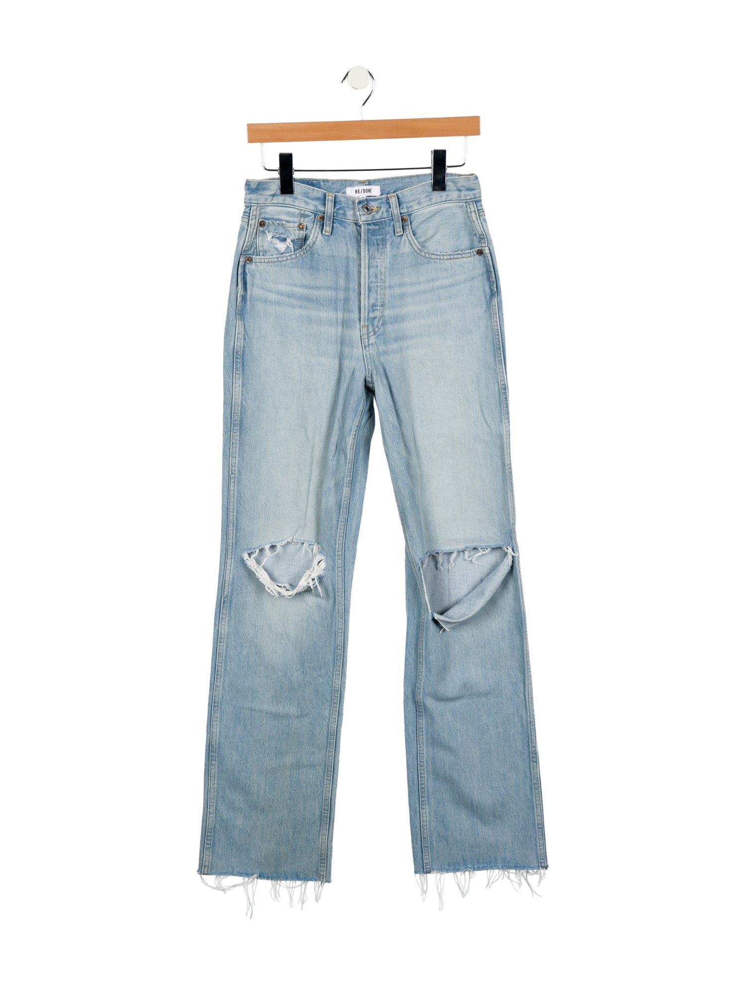 RE/DONE High-Rise Straight Leg Jeans