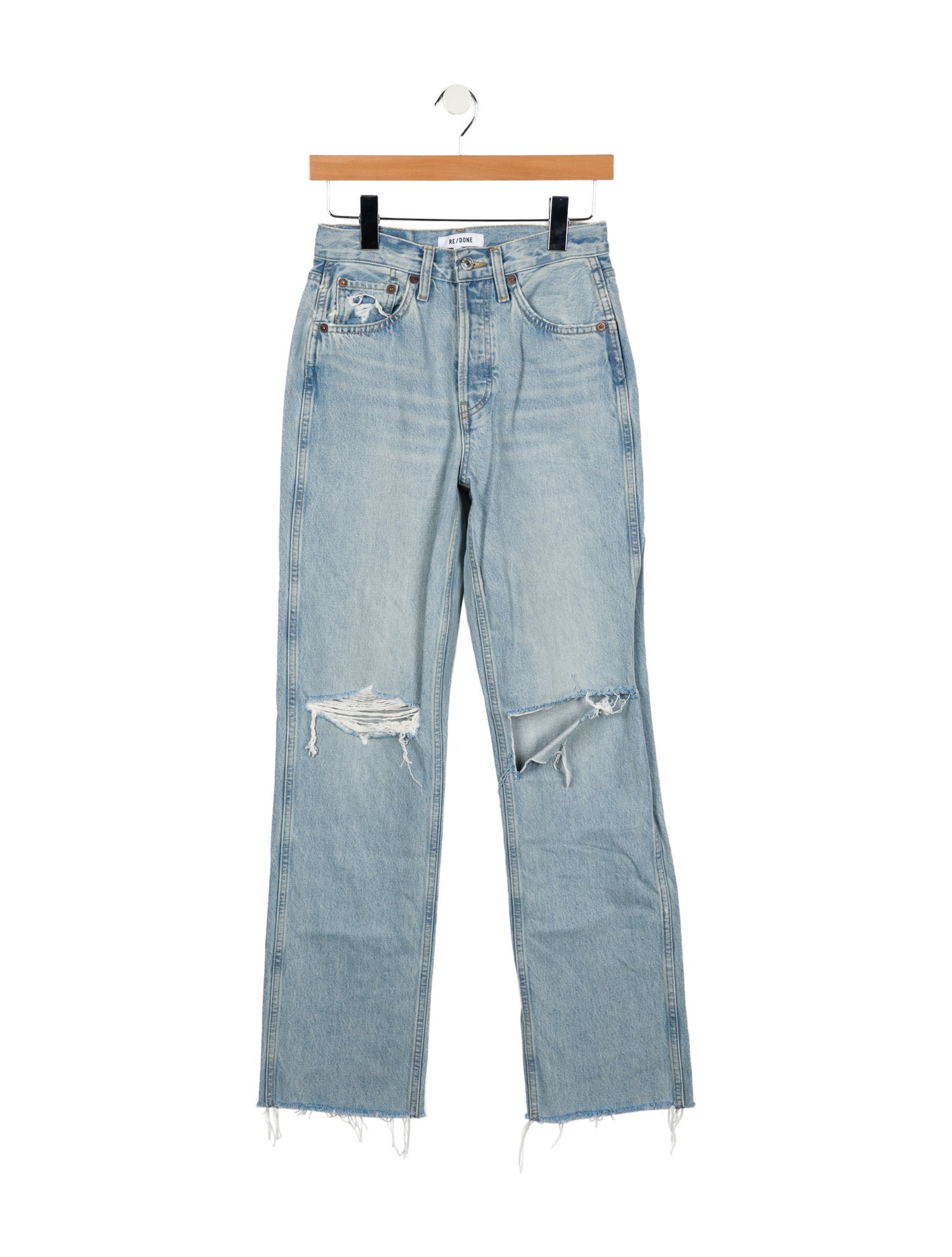 RE/DONE Mid-Rise Straight Leg Jeans