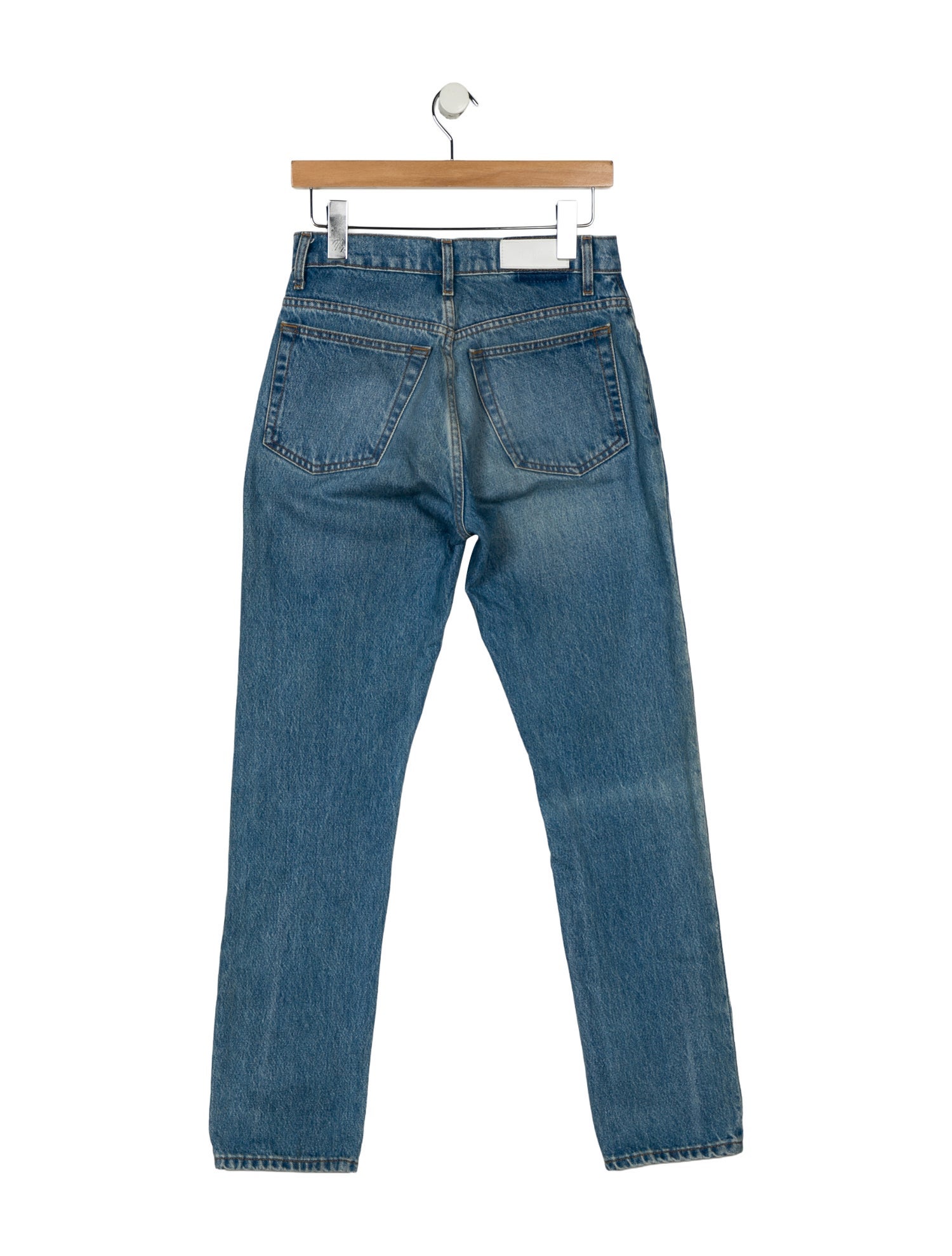 RE/DONE Mid-Rise Straight Leg Jeans