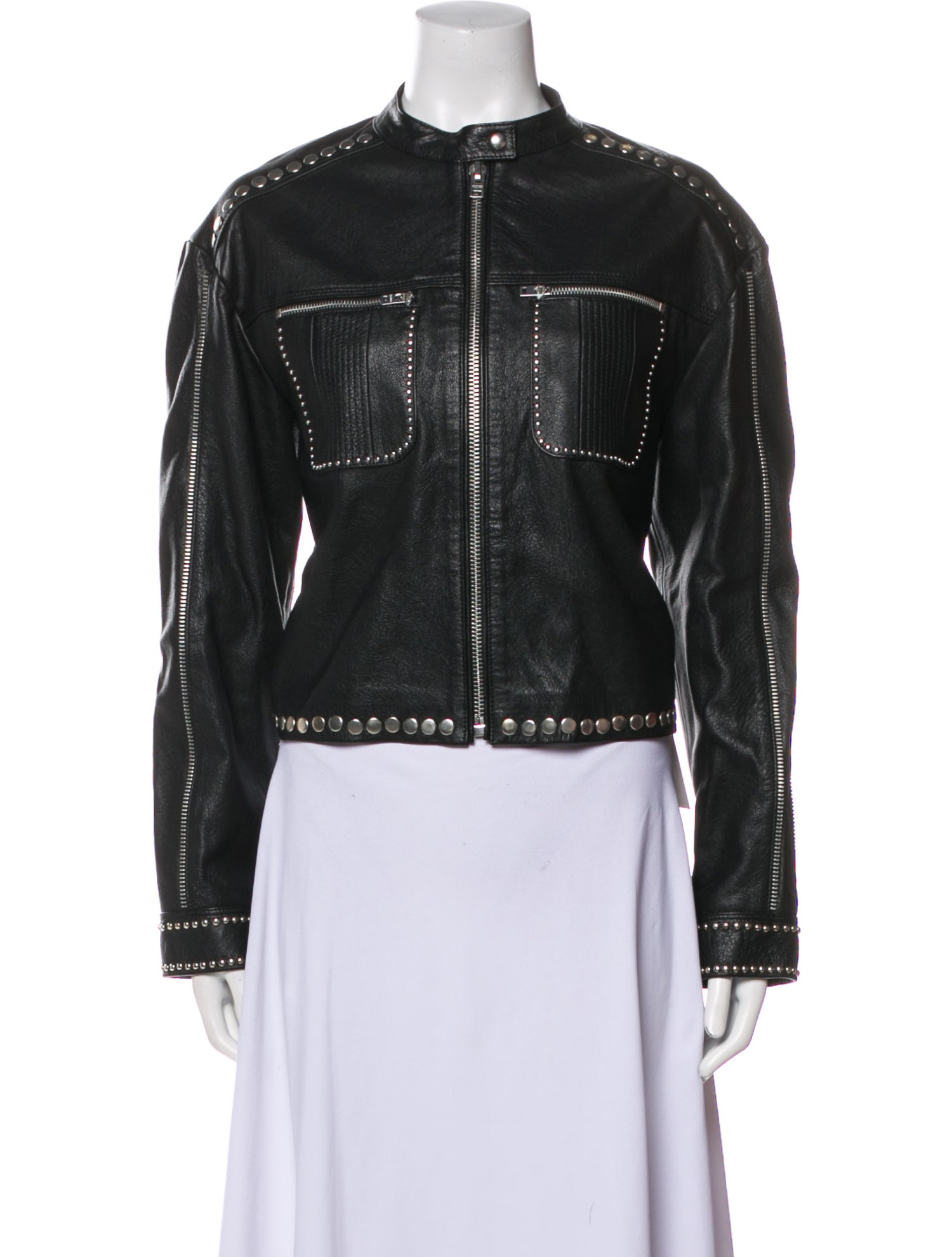 RE/DONE Leather Biker Jacket