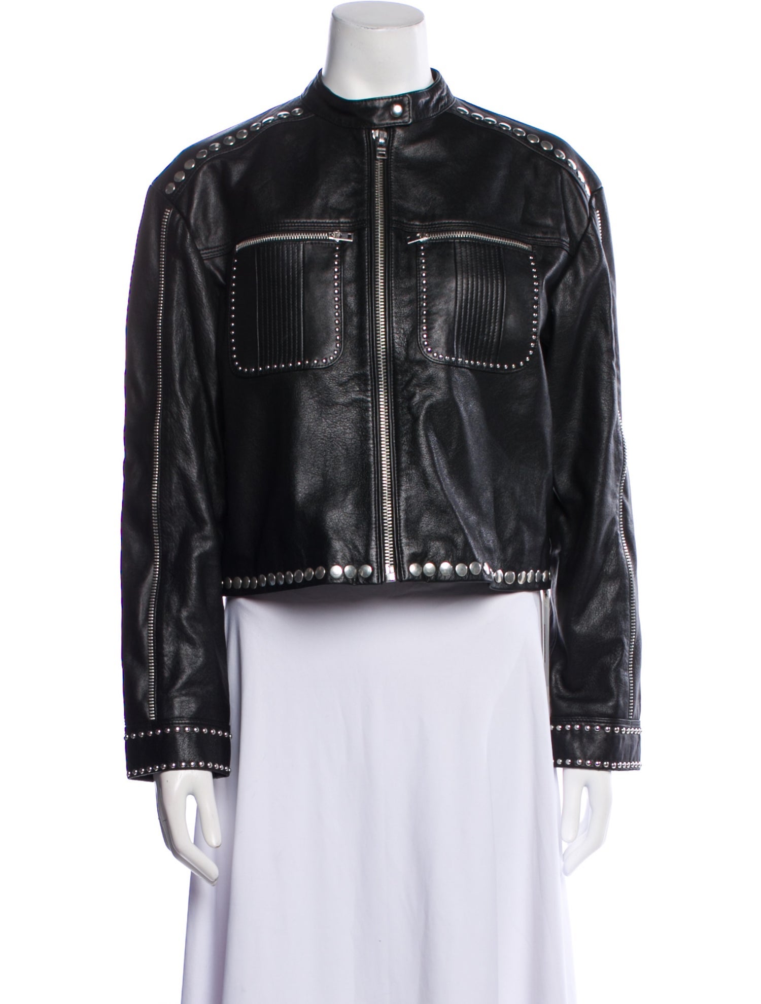 RE/DONE Leather Biker Jacket