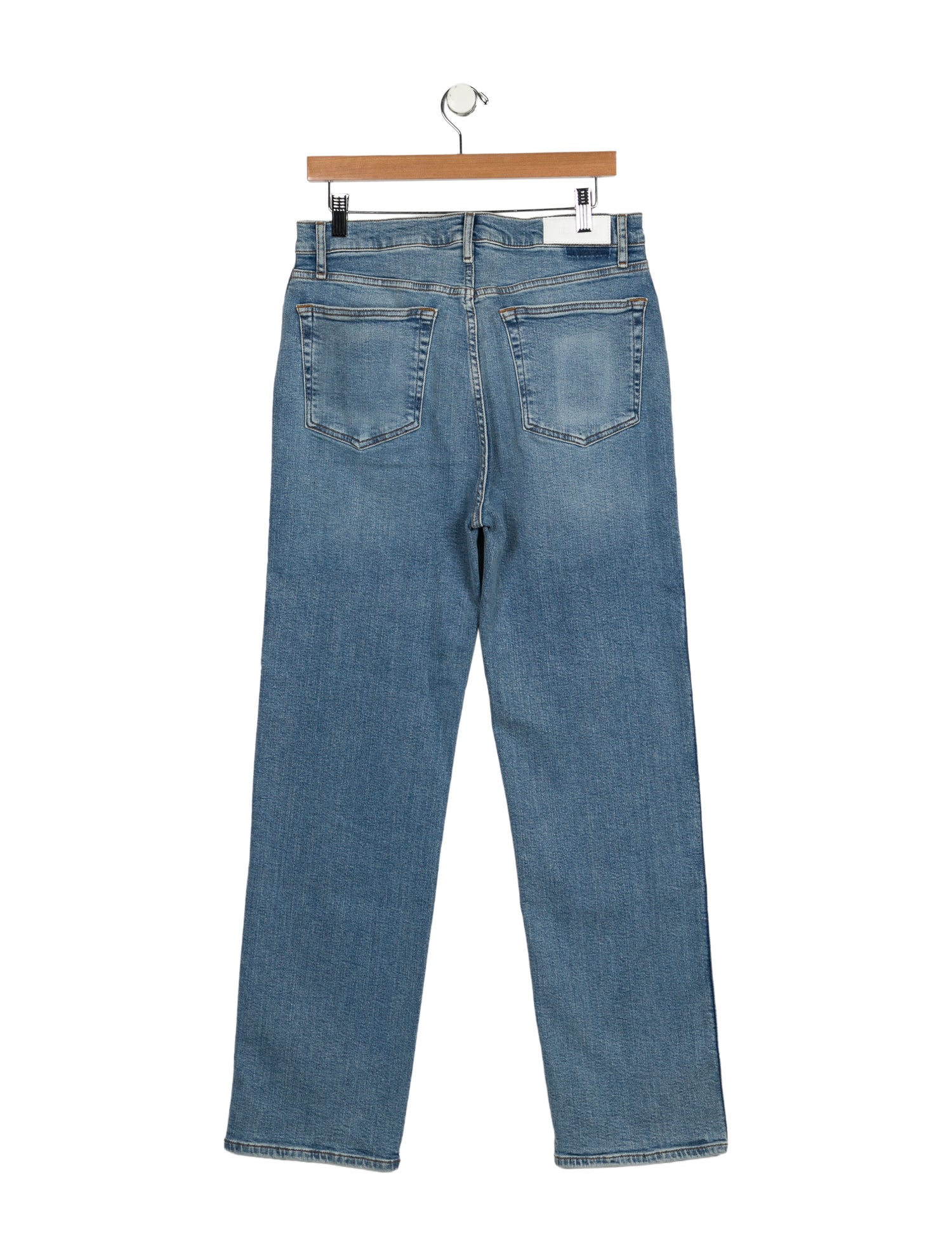 RE/DONE High-Rise Straight Leg Jeans
