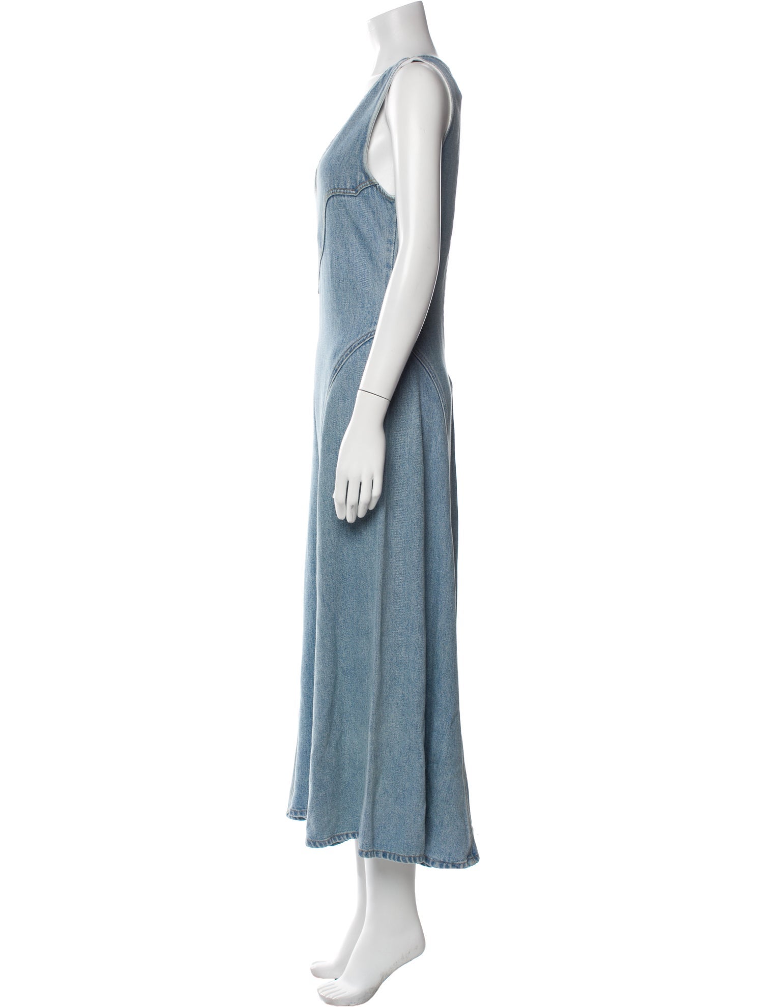 RE/DONE V-Neck Long Dress w/ Tags