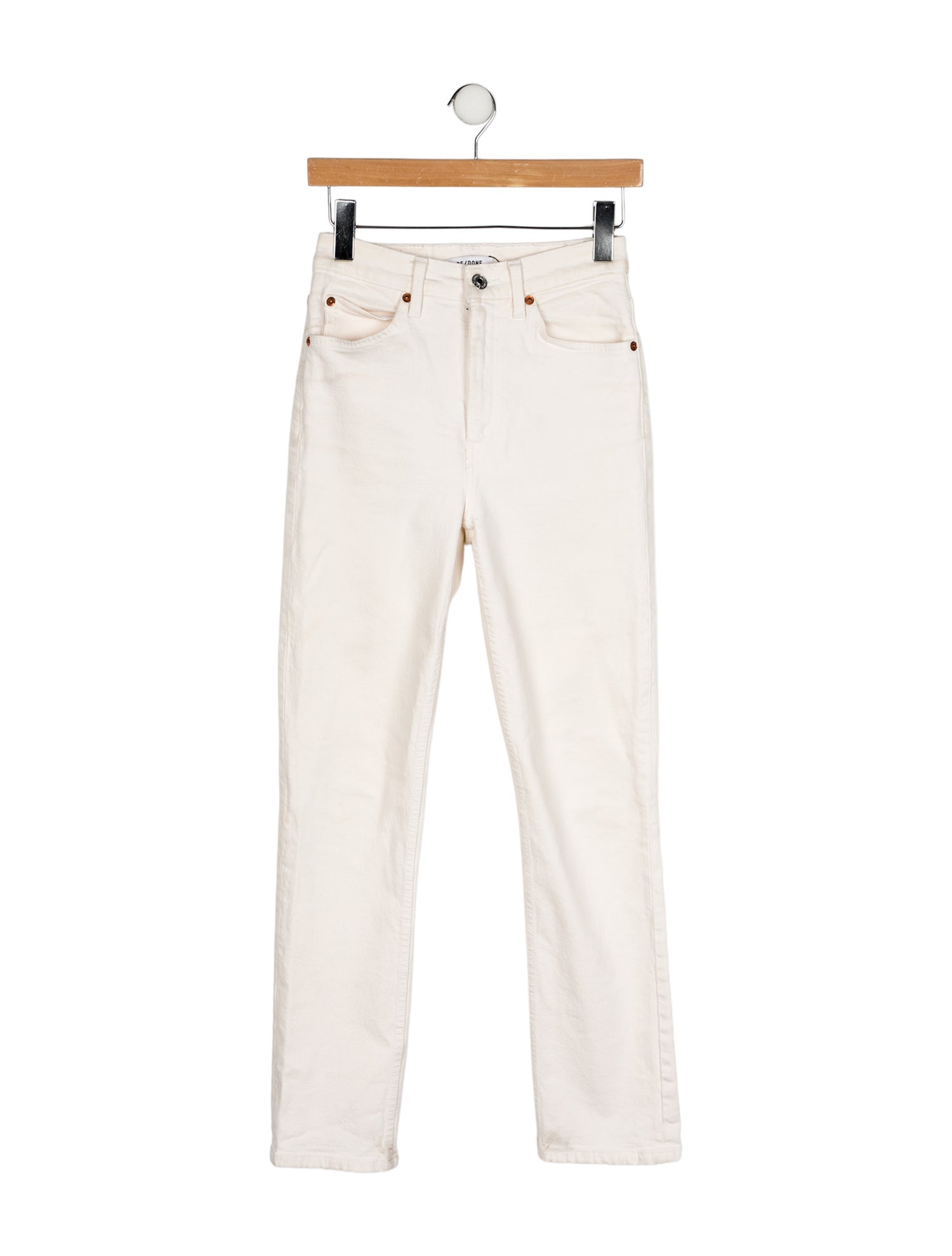 RE/DONE High-Rise Straight Leg Jeans