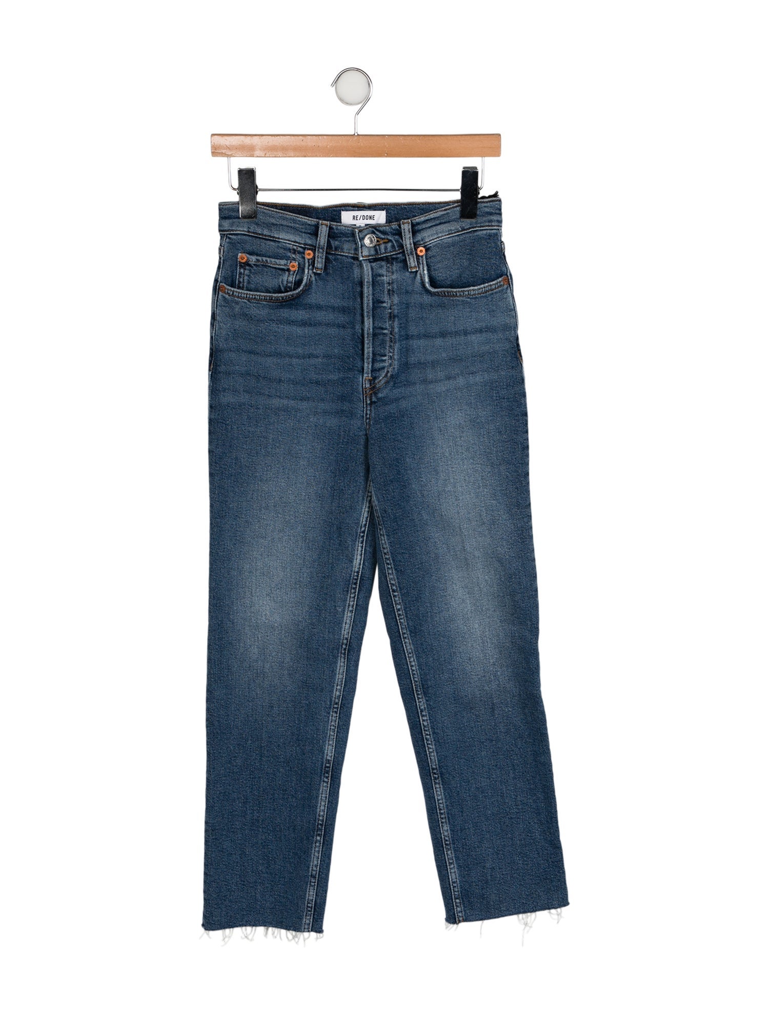 RE/DONE High-Rise Straight Leg Jeans w/ Tags