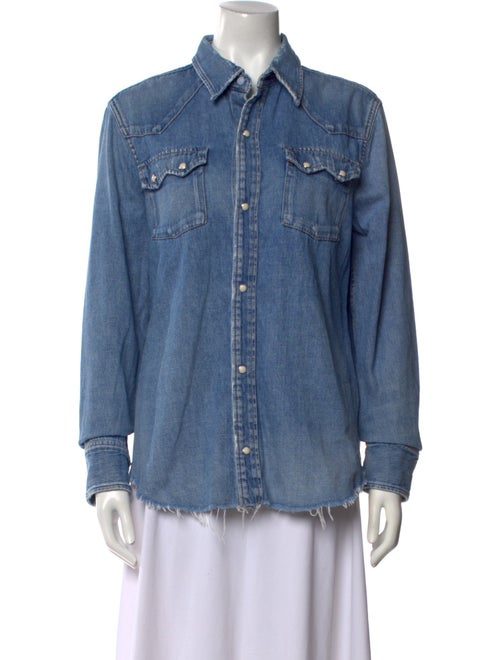 RE/DONE Long Sleeve Button-Up Top