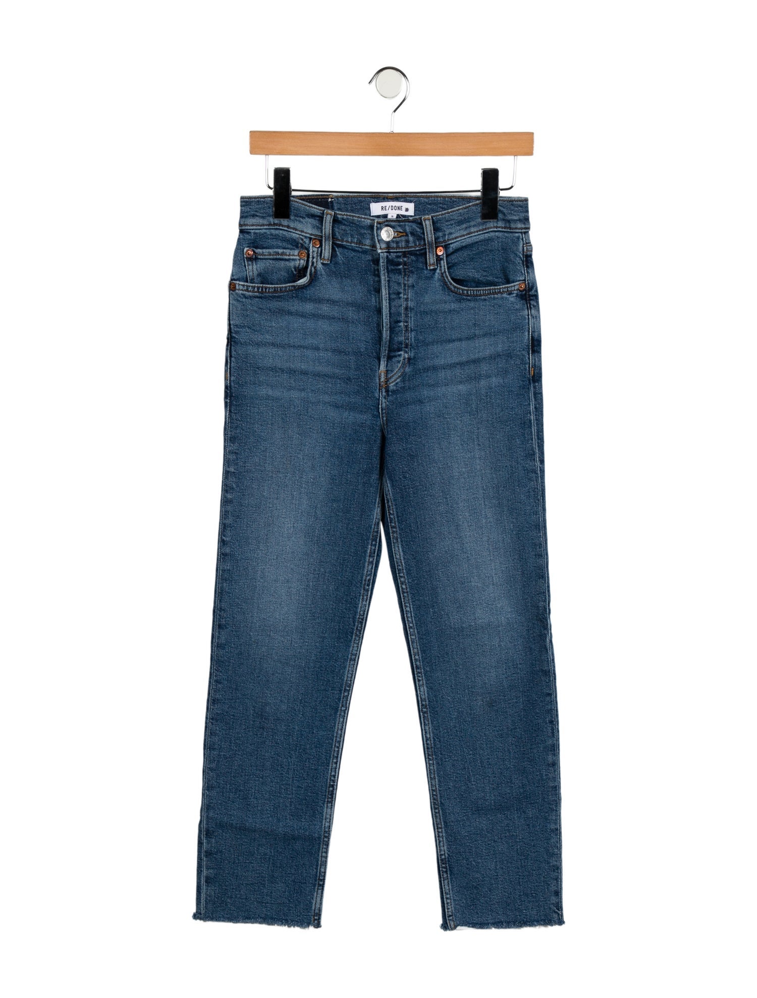 RE/DONE Mid-Rise Straight Leg Jeans