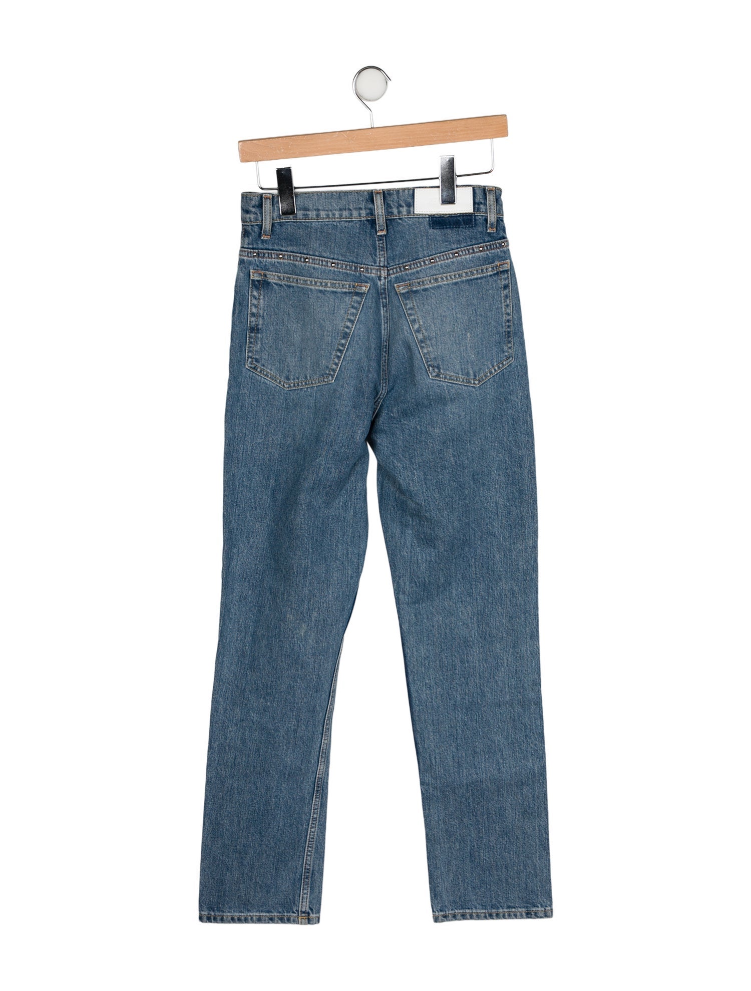 RE/DONE High-Rise Straight Leg Jeans