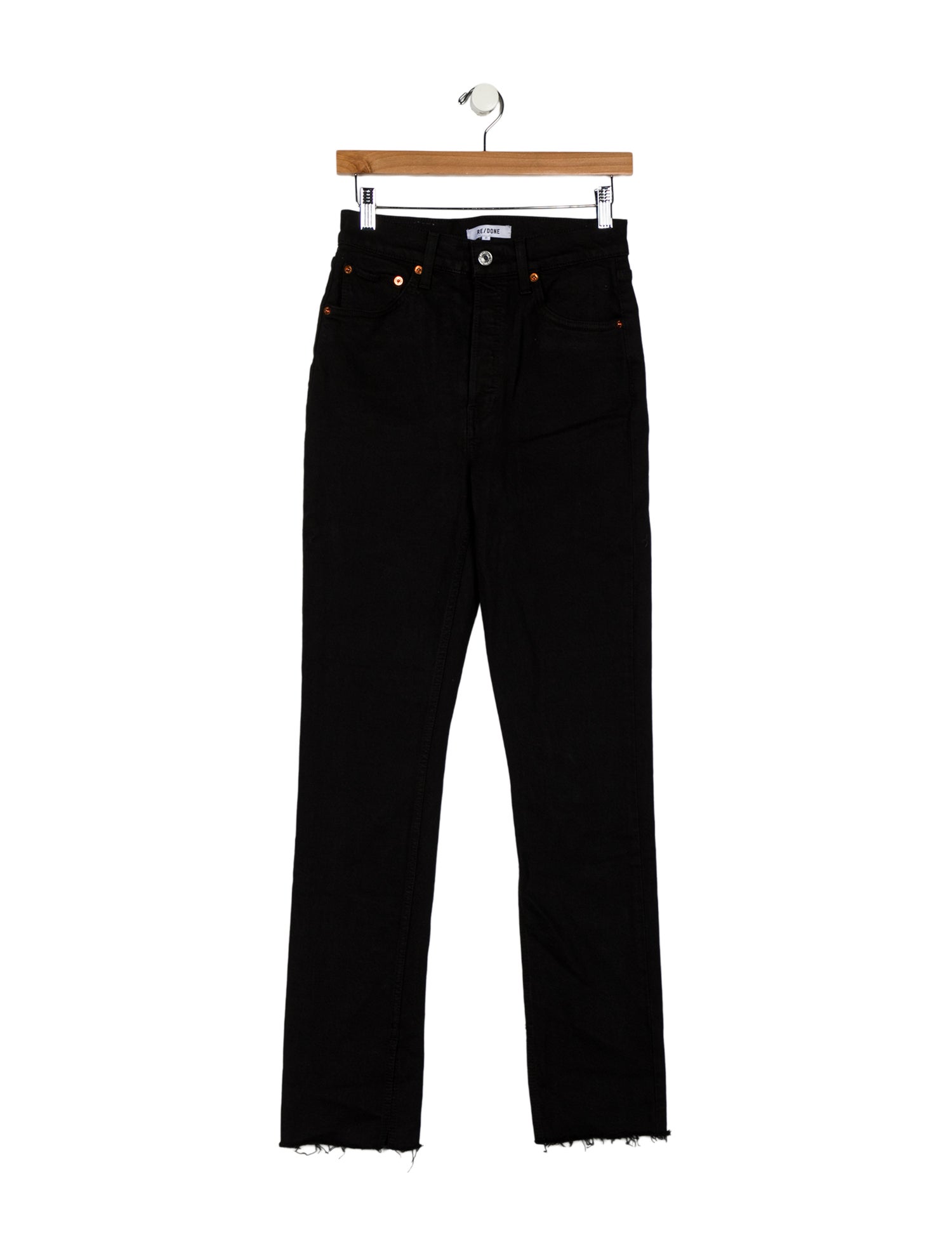 RE/DONE High-Rise Straight Leg Jeans