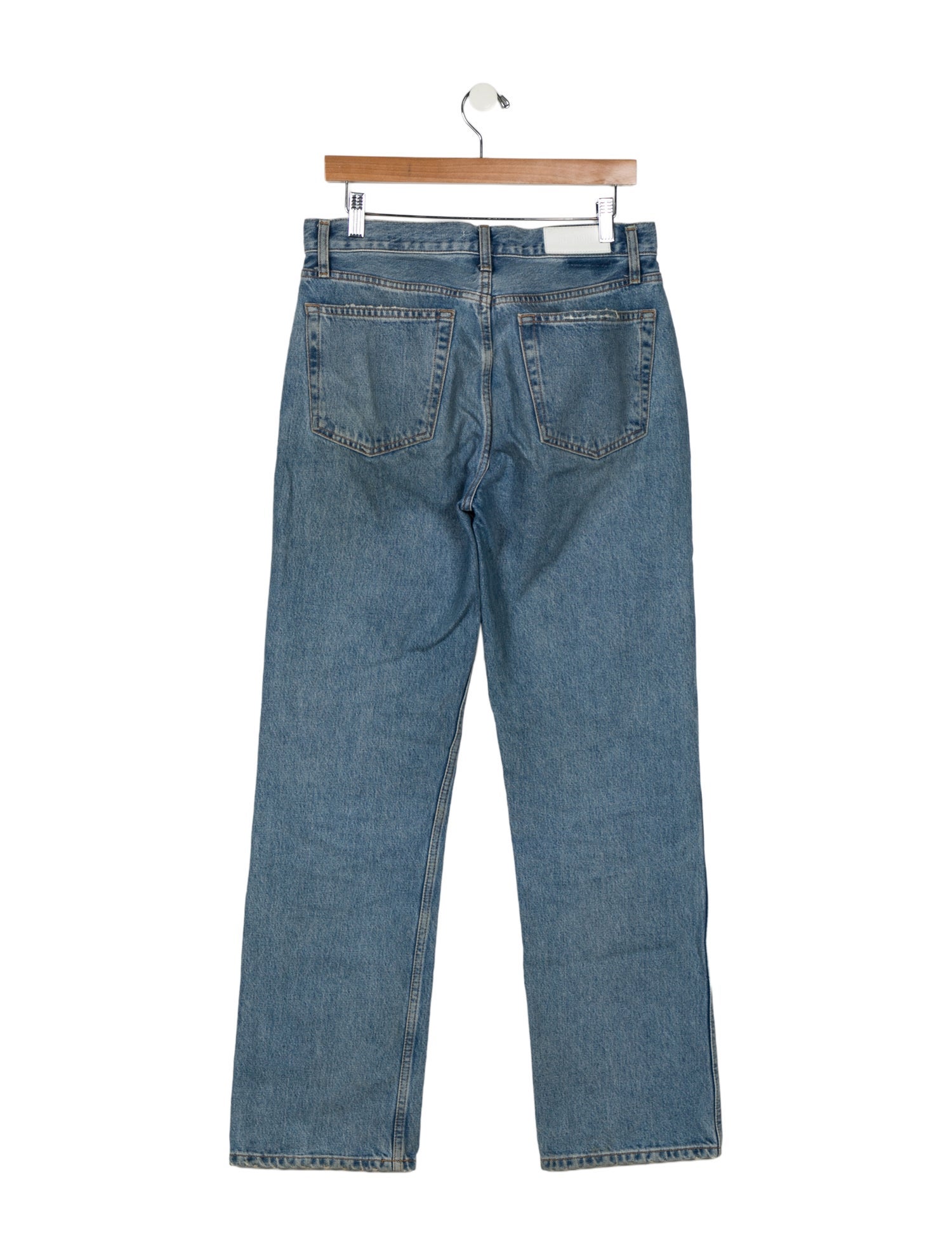 RE/DONE High-Rise Straight Leg Jeans
