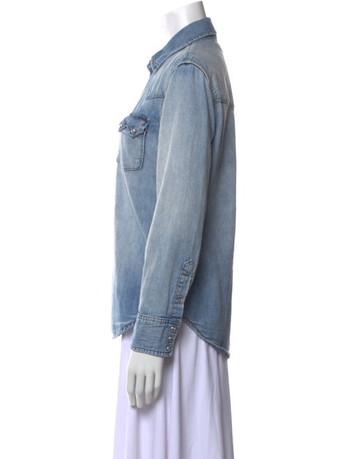 RE/DONE Long Sleeve Button-Up Top