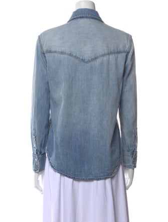 RE/DONE Long Sleeve Button-Up Top