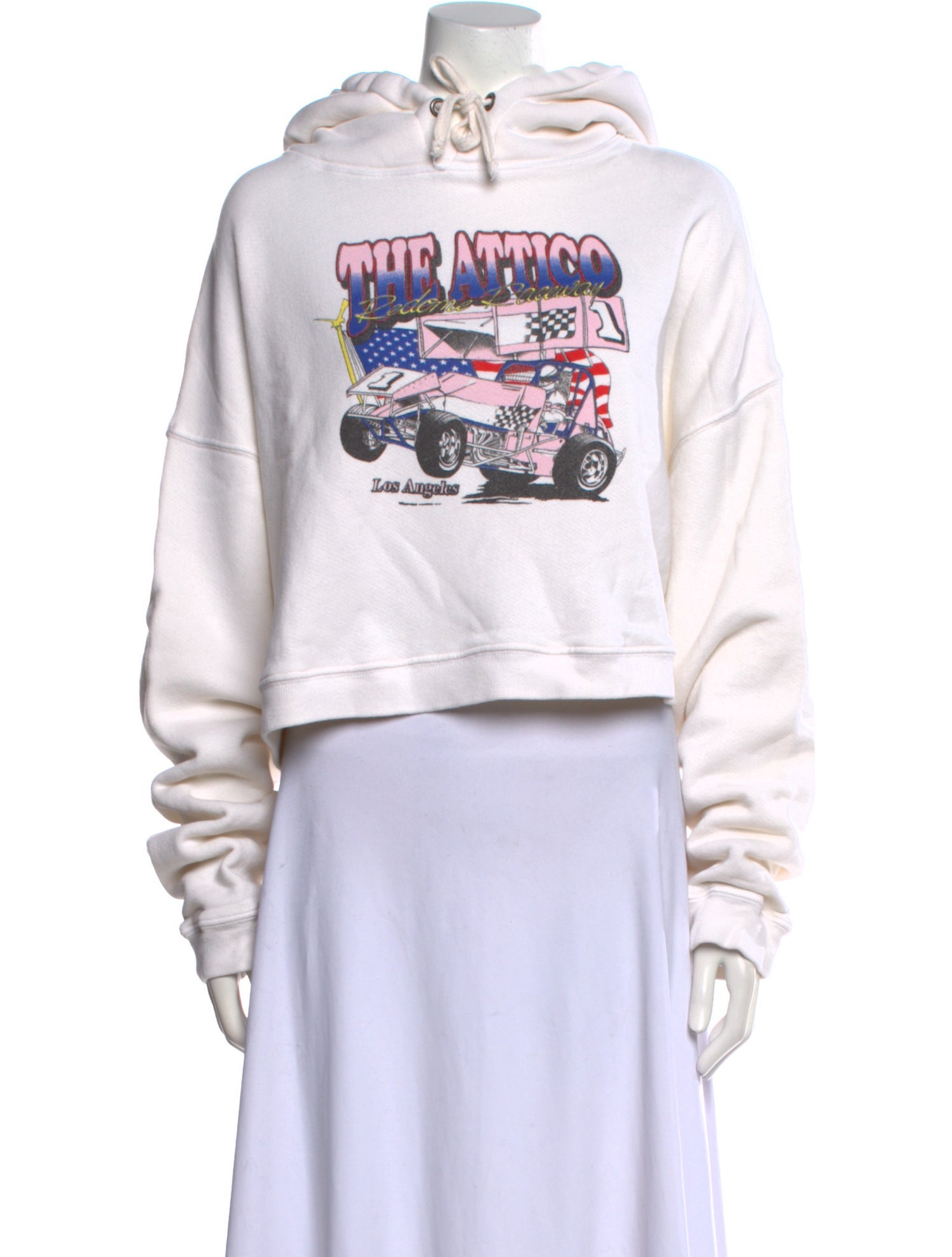 RE/DONE Graphic Print Crew Neck Sweatshirt