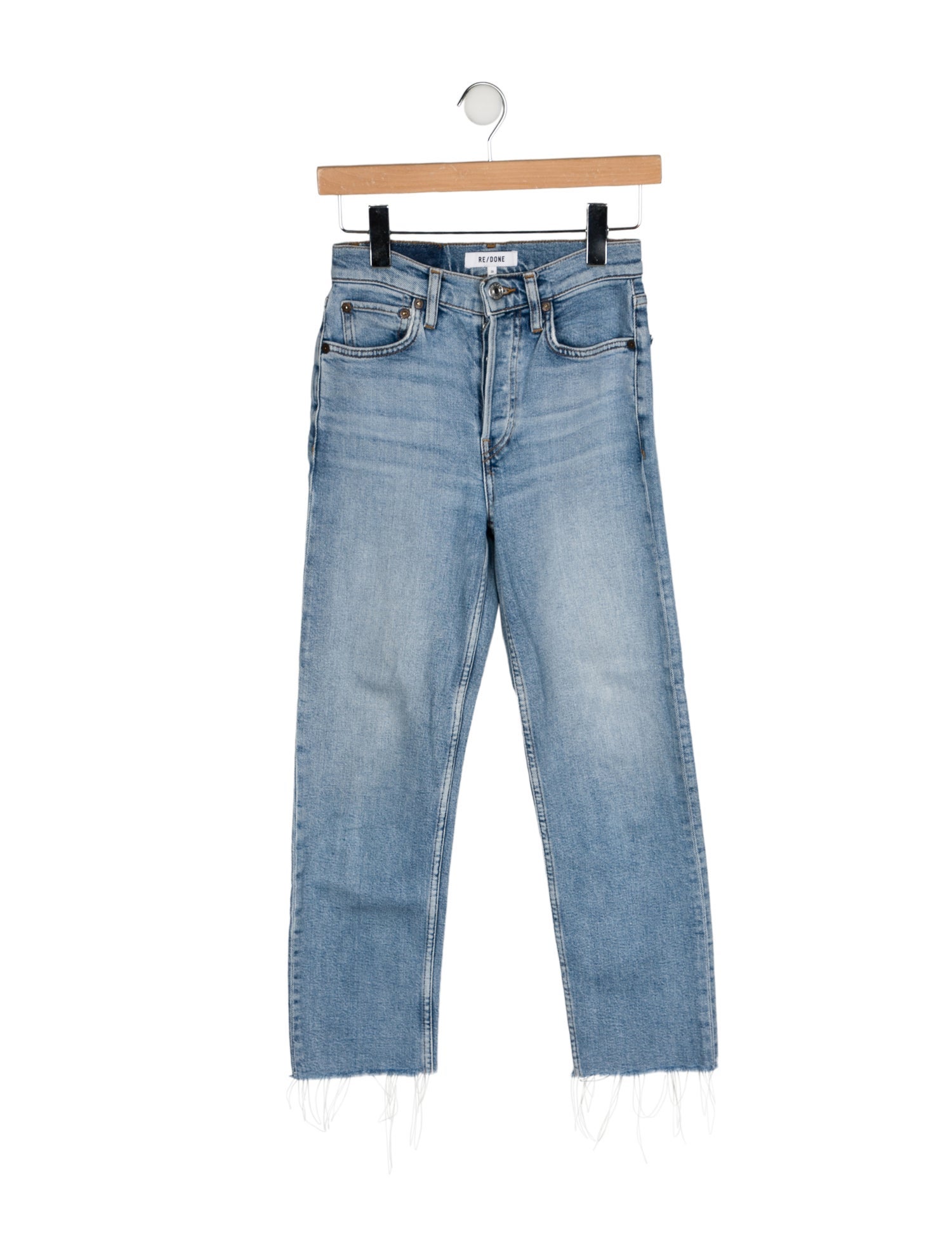 RE/DONE High-Rise Straight Leg Jeans
