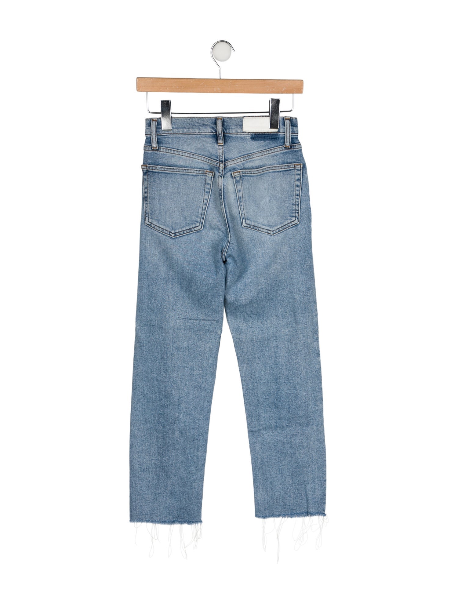 RE/DONE High-Rise Straight Leg Jeans