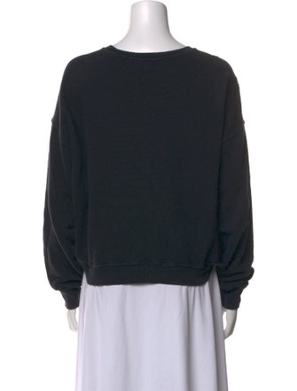 RE/DONE Graphic Print Crew Neck Sweatshirt