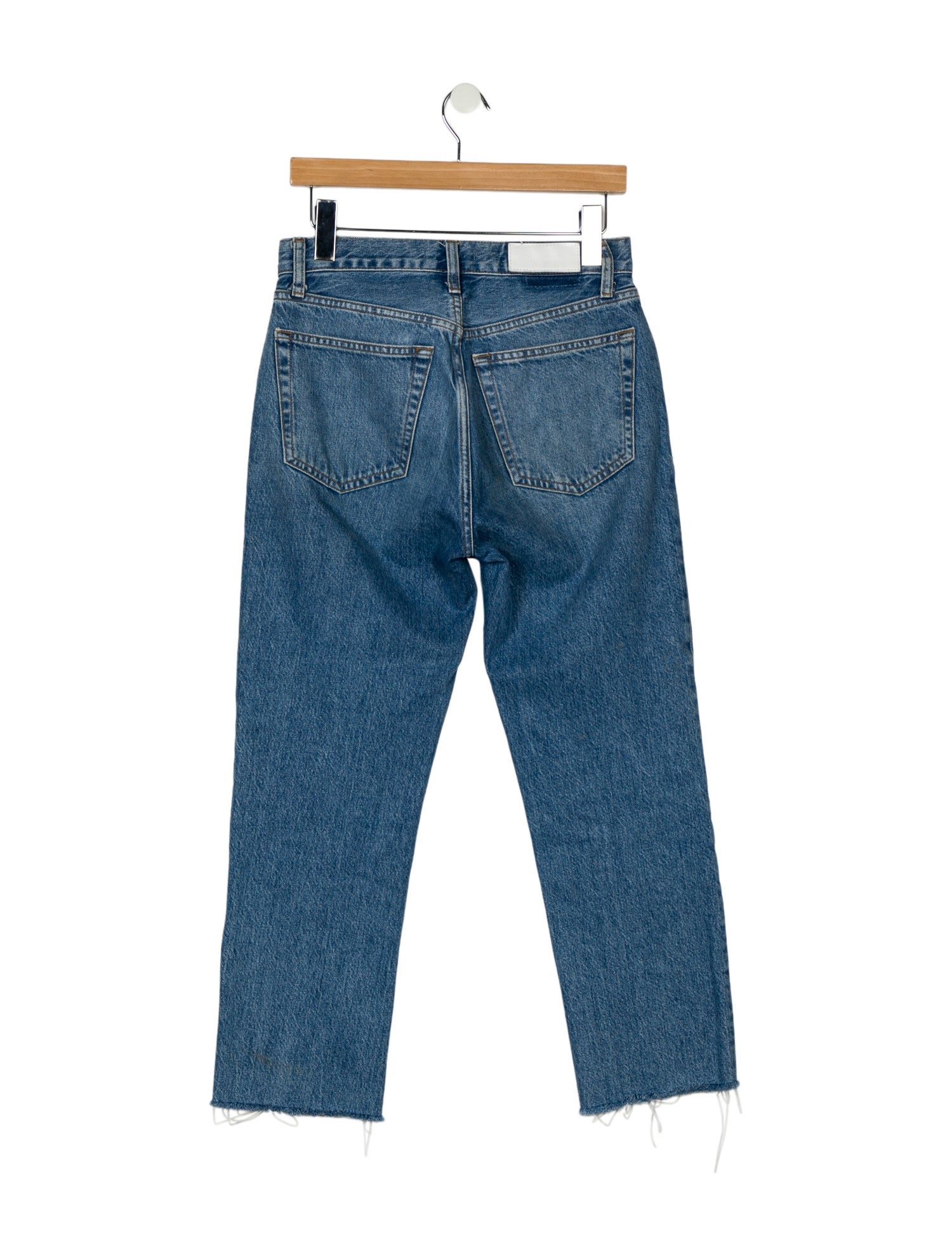 RE/DONE High-Rise Straight Leg Jeans