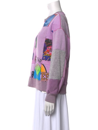 RE/DONE Graphic Print Crew Neck Sweatshirt