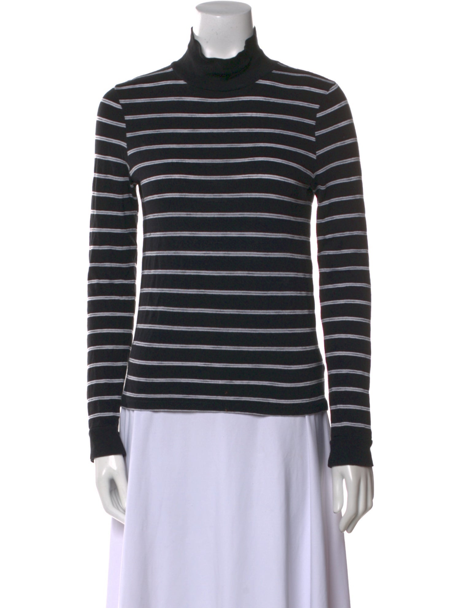 RE/DONE Striped Turtleneck Sweatshirt