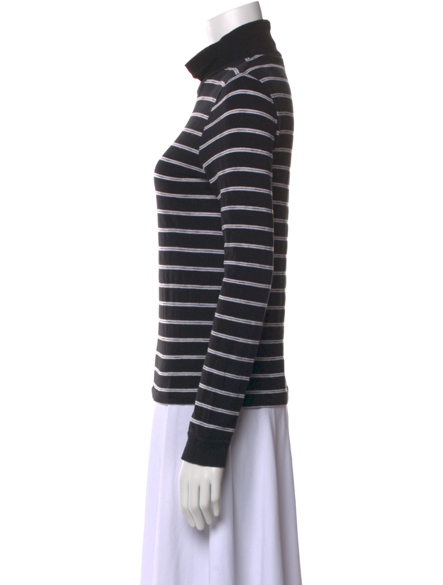 RE/DONE Striped Turtleneck Sweatshirt