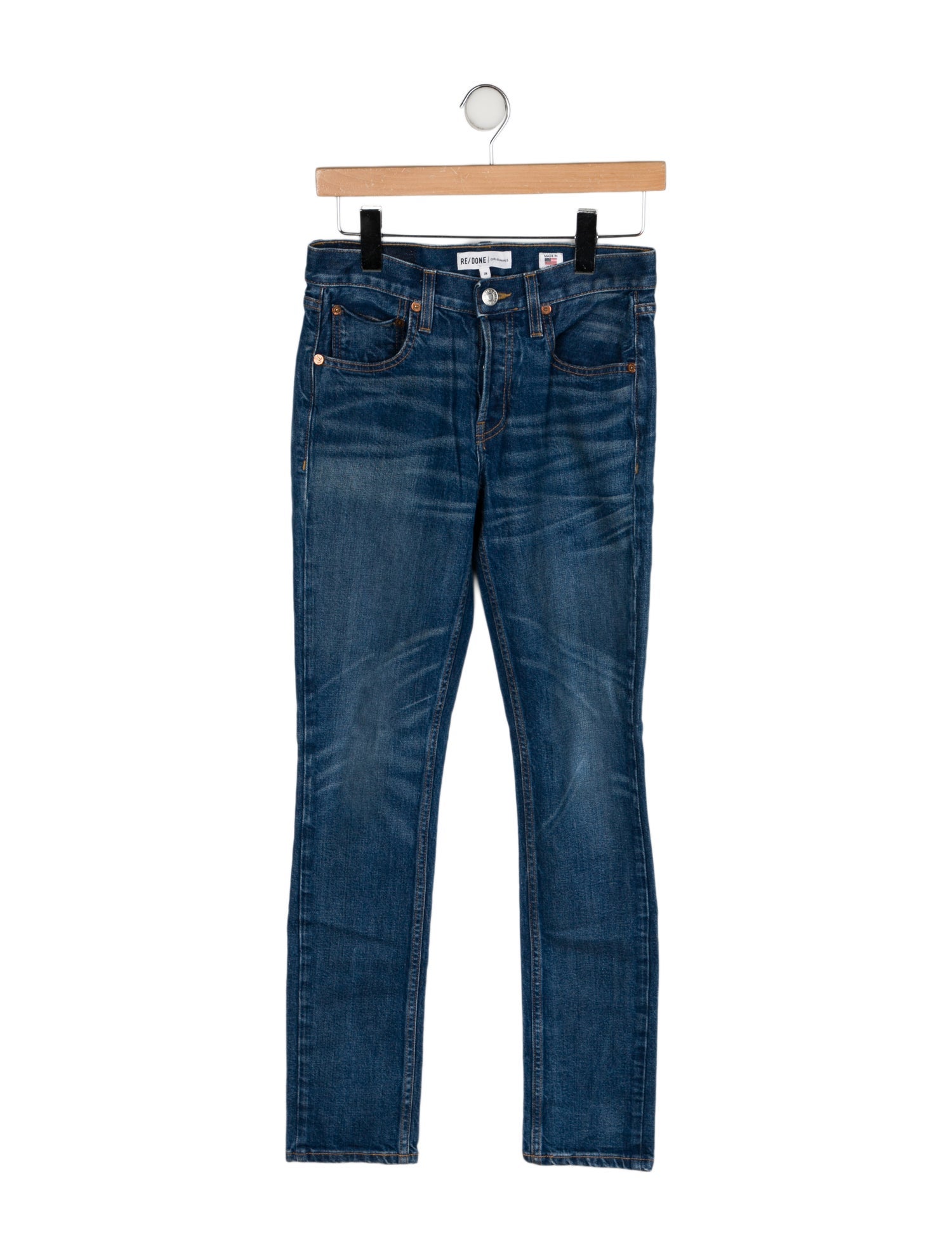RE/DONE Mid-Rise Skinny Leg Jeans