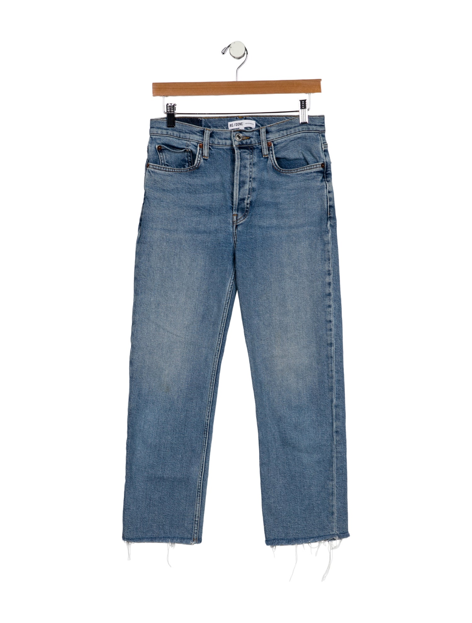 RE/DONE Mid-Rise Straight Leg Jeans