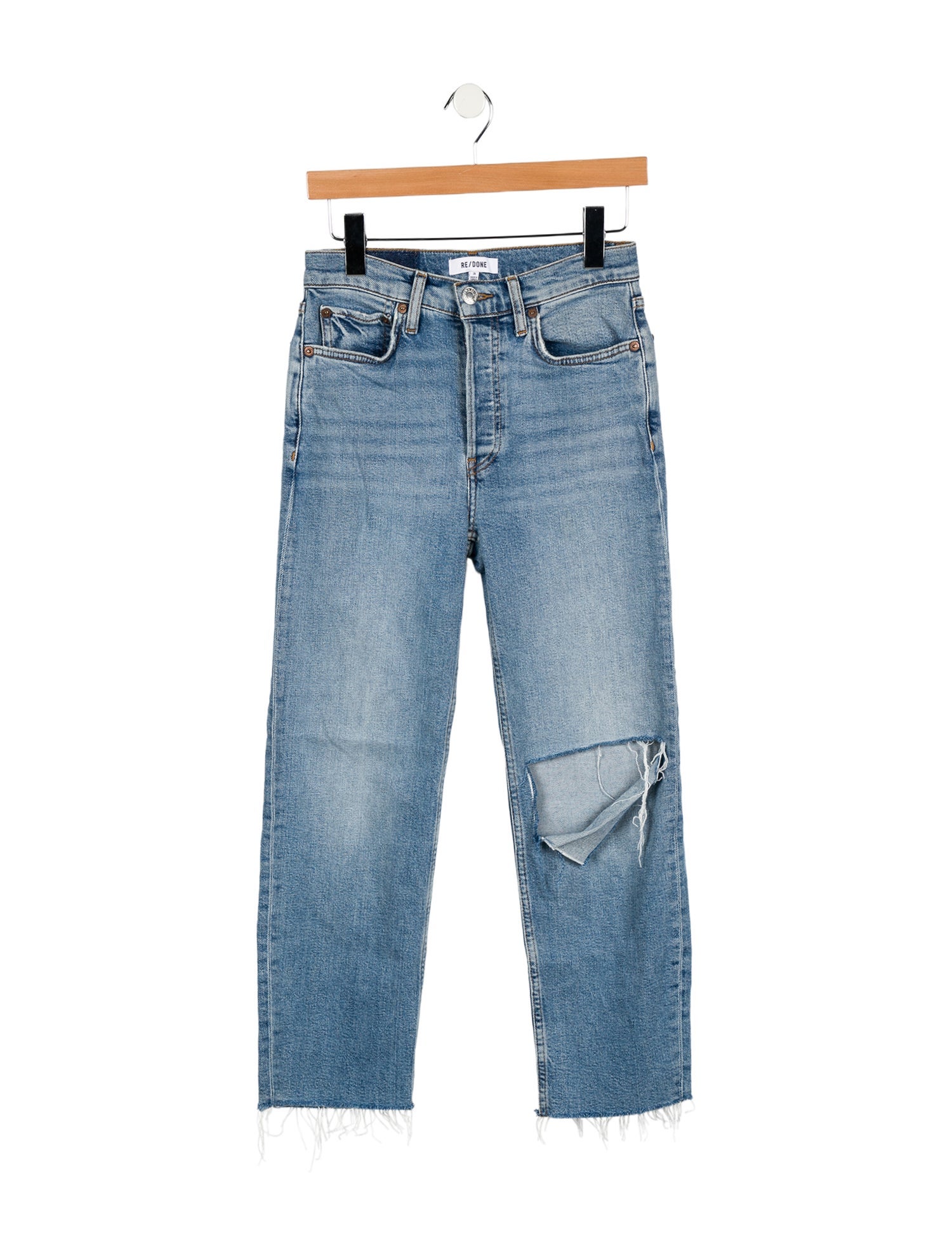 RE/DONE Mid-Rise Straight Leg Jeans