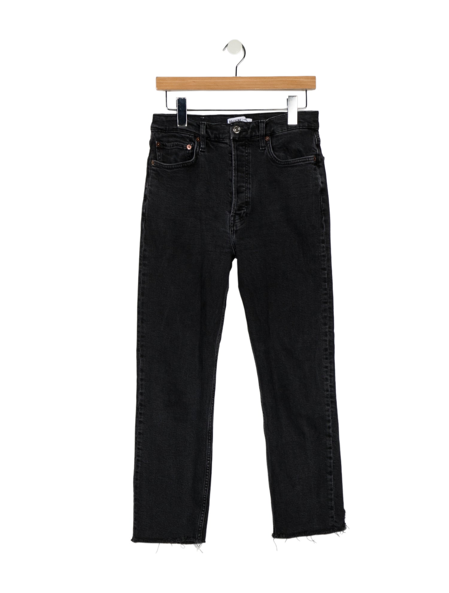 RE/DONE High-Rise Straight Leg Jeans