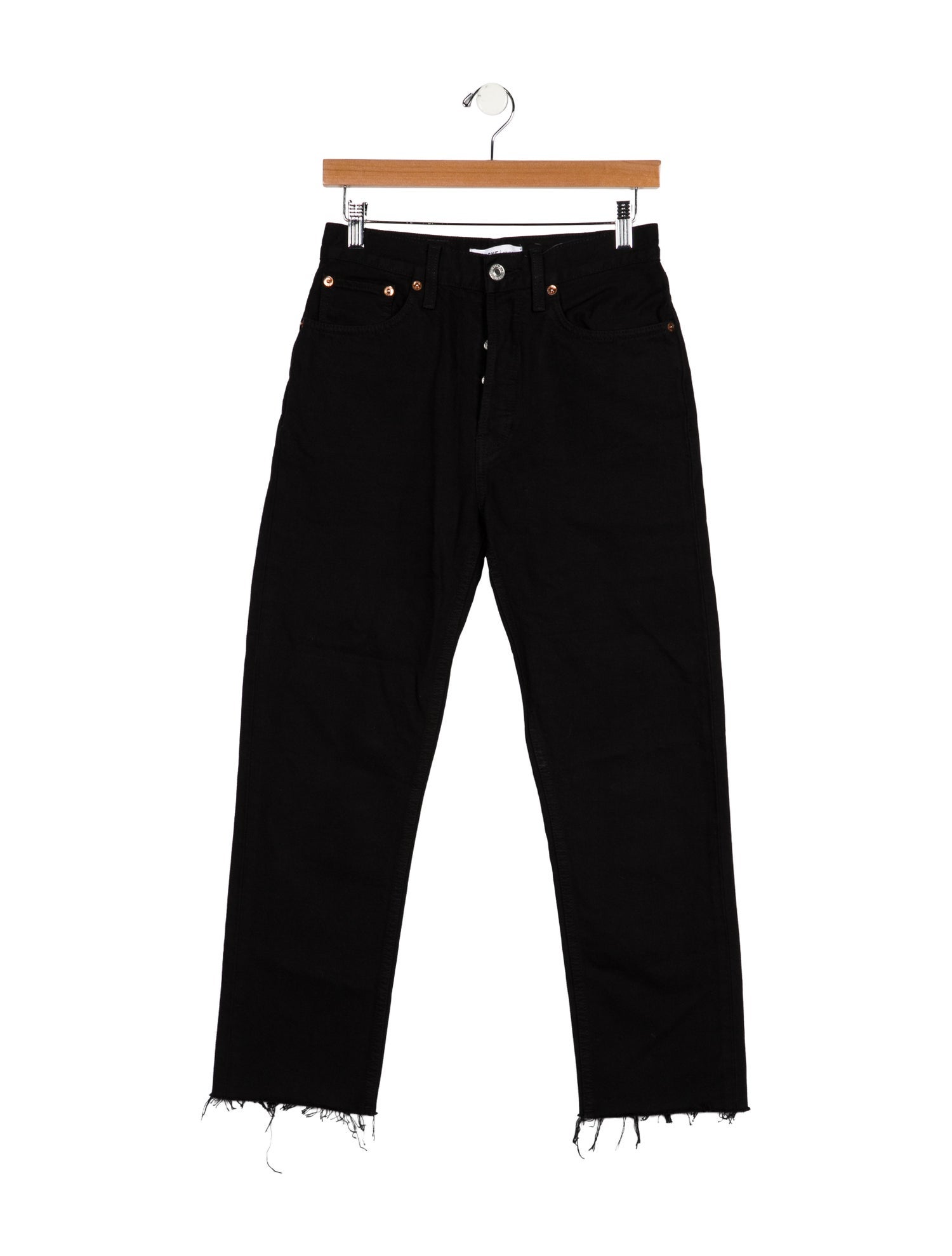 RE/DONE High-Rise Straight Leg Jeans
