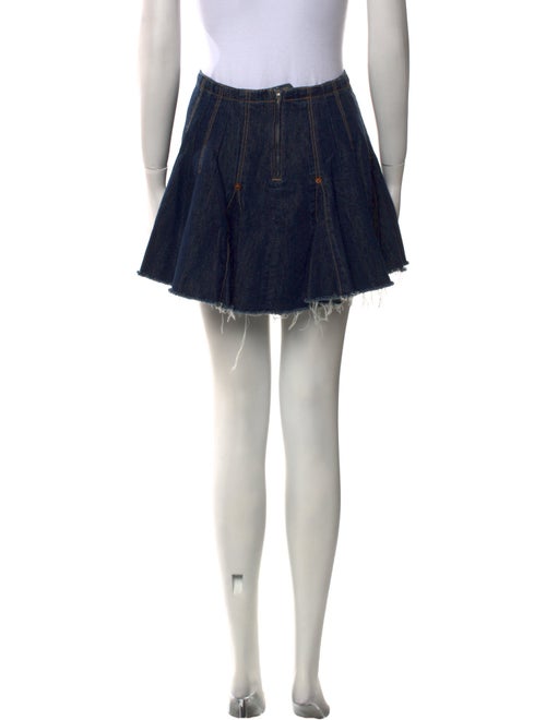 RE/DONE Raw-Edge Trim Mini Skirt