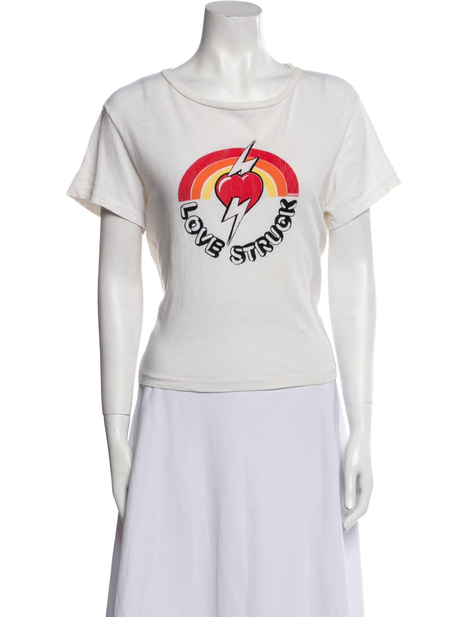 RE/DONE Graphic Print Crew Neck T-Shirt