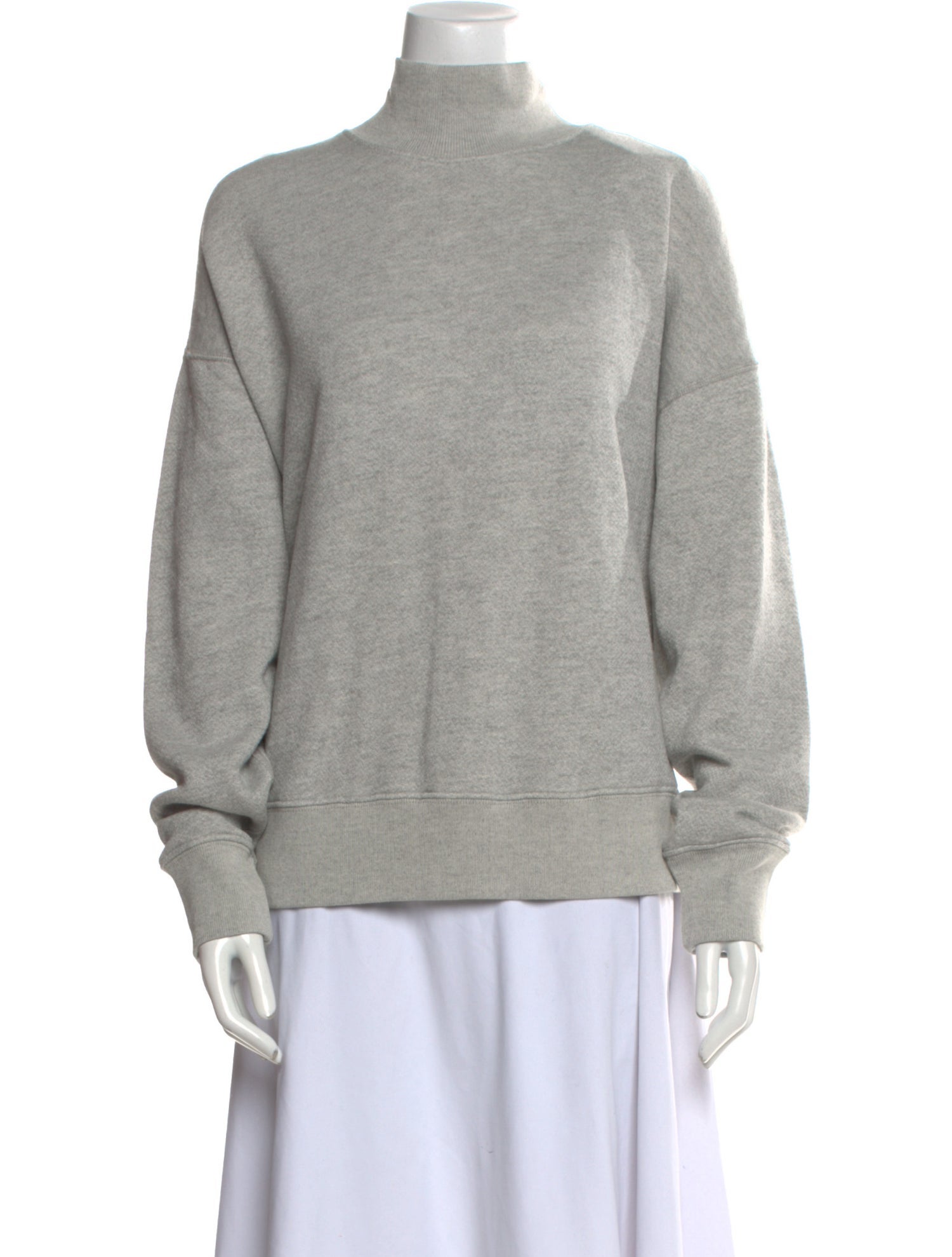 RE/DONE Mock Neck Long Sleeve Sweatshirt