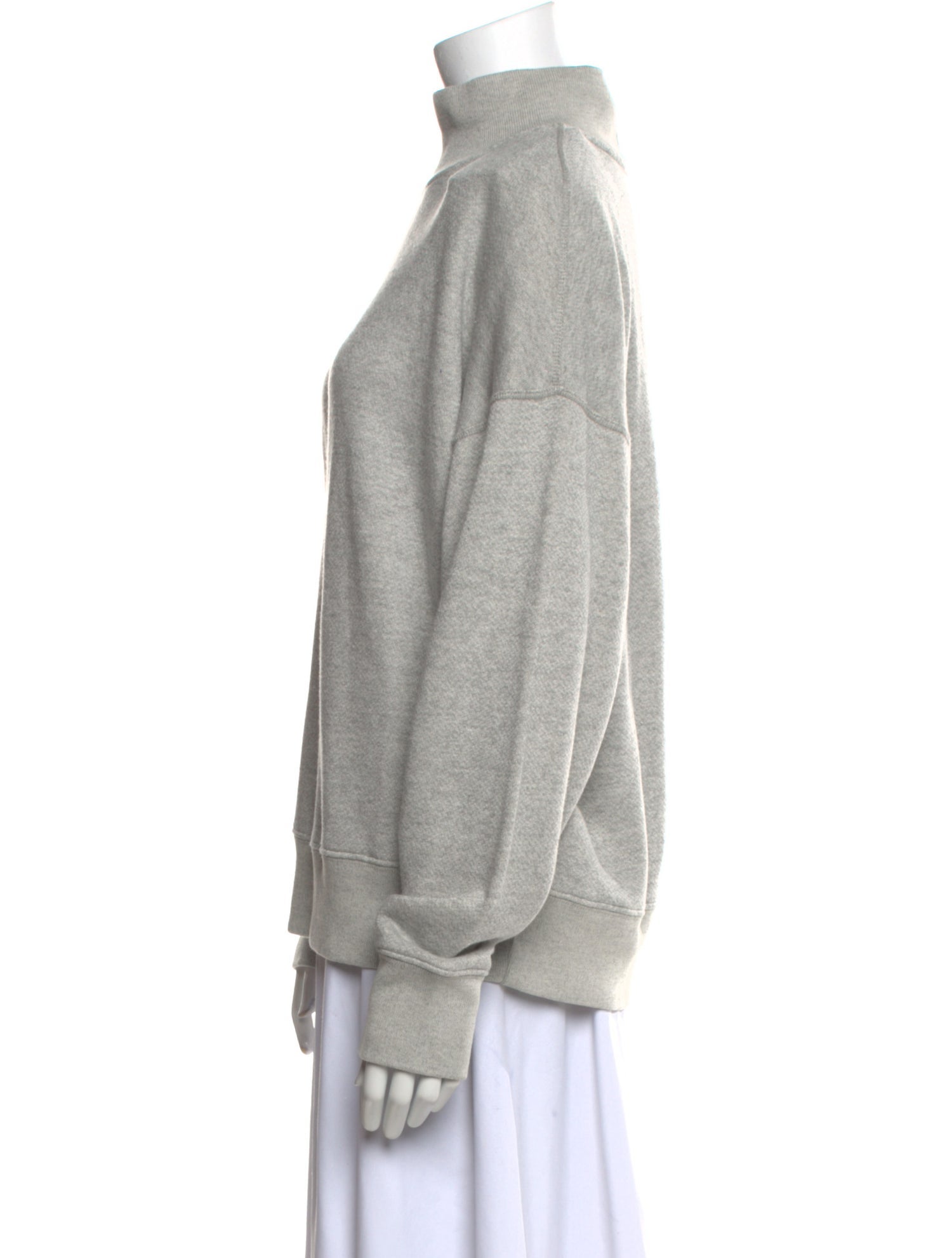 RE/DONE Mock Neck Long Sleeve Sweatshirt