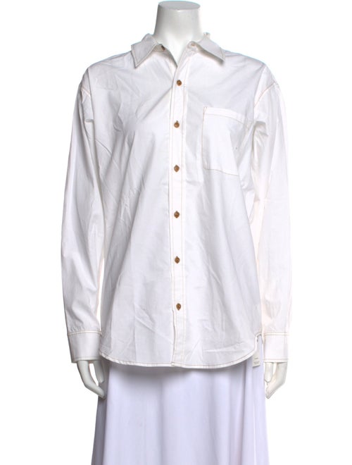 RE/DONE Long Sleeve Button-Up Top