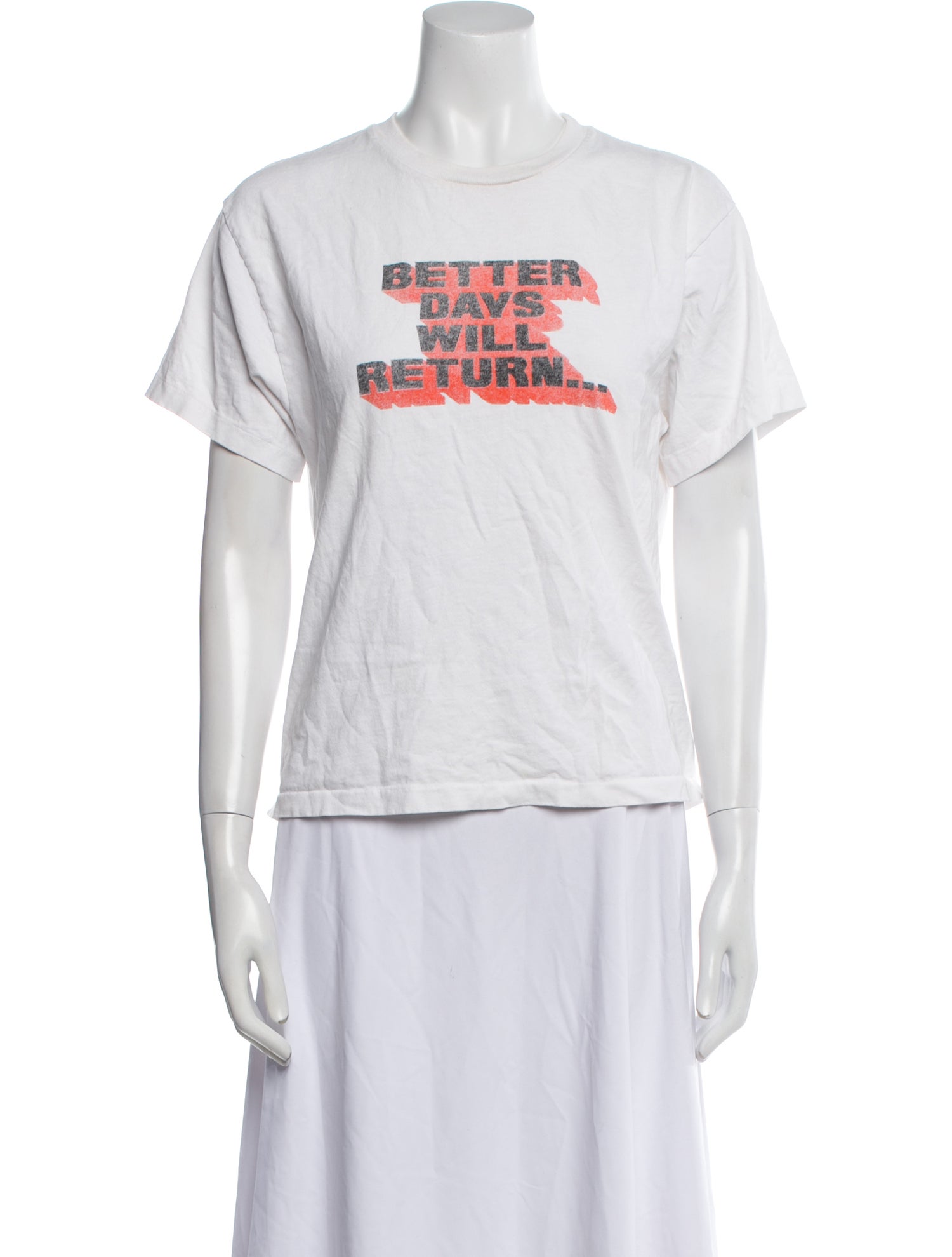 RE/DONE Graphic Print Crew Neck T-Shirt