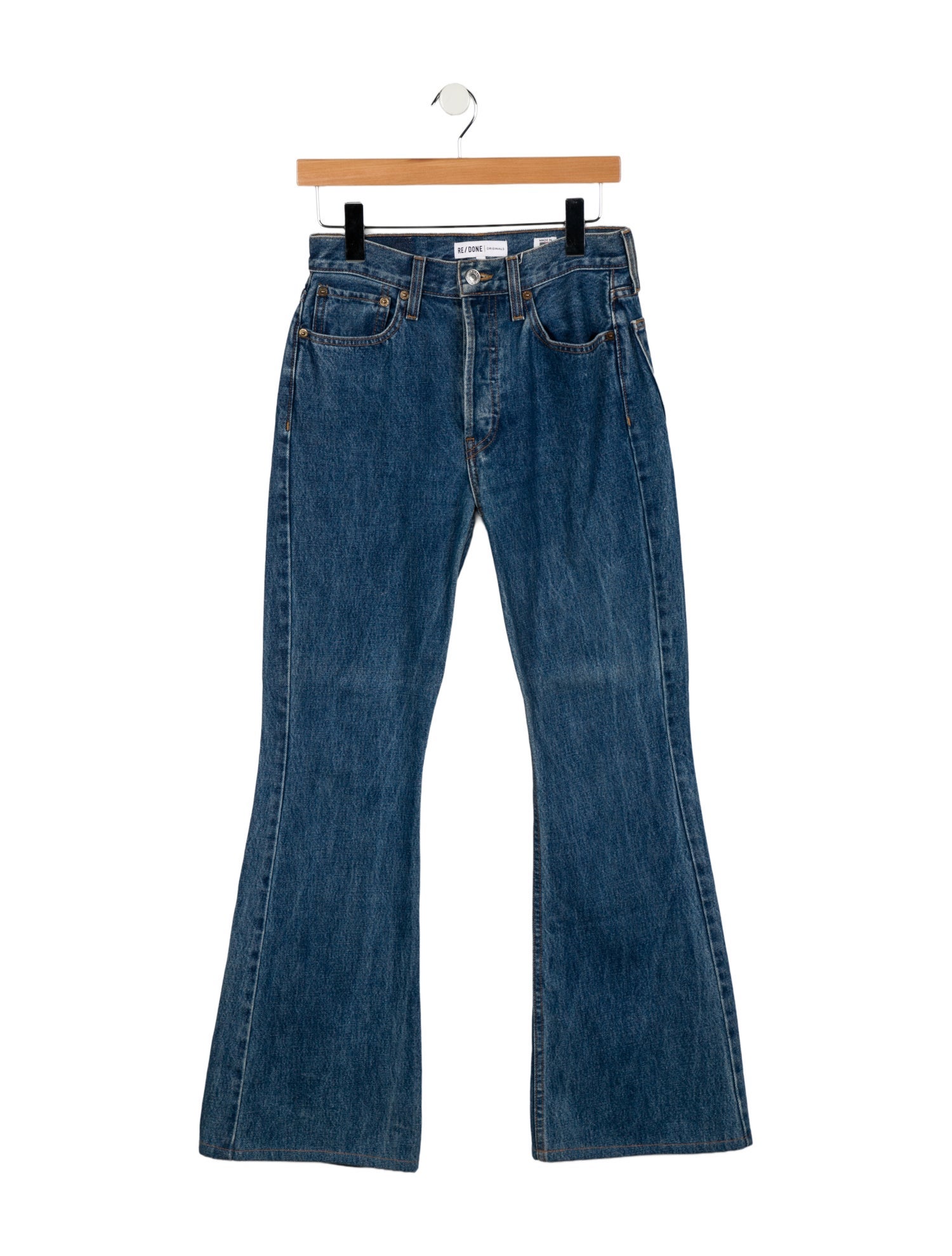 RE/DONE Mid-Rise Wide Leg Jeans