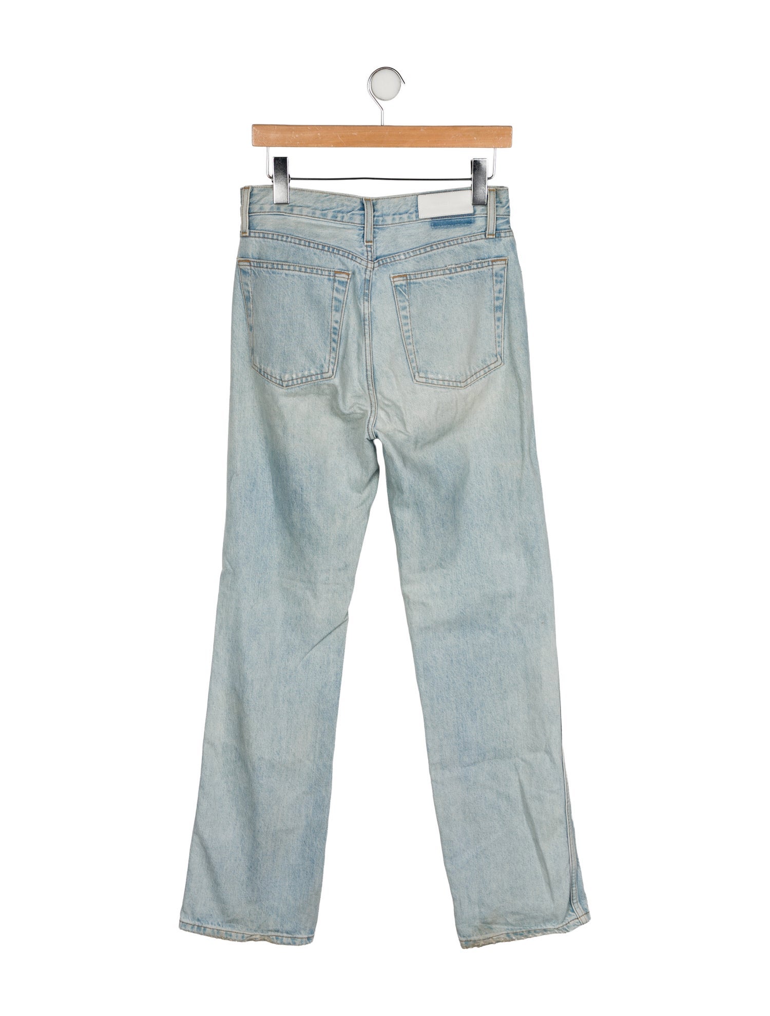 RE/DONE High-Rise Straight Leg Jeans