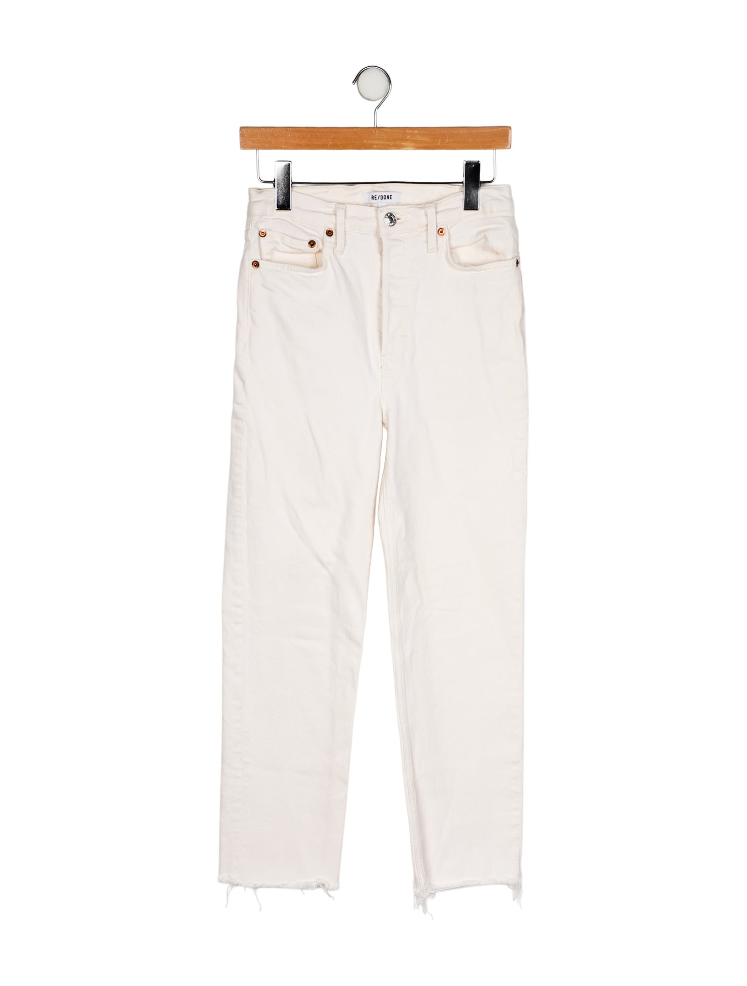 RE/DONE High-Rise Straight Leg Jeans
