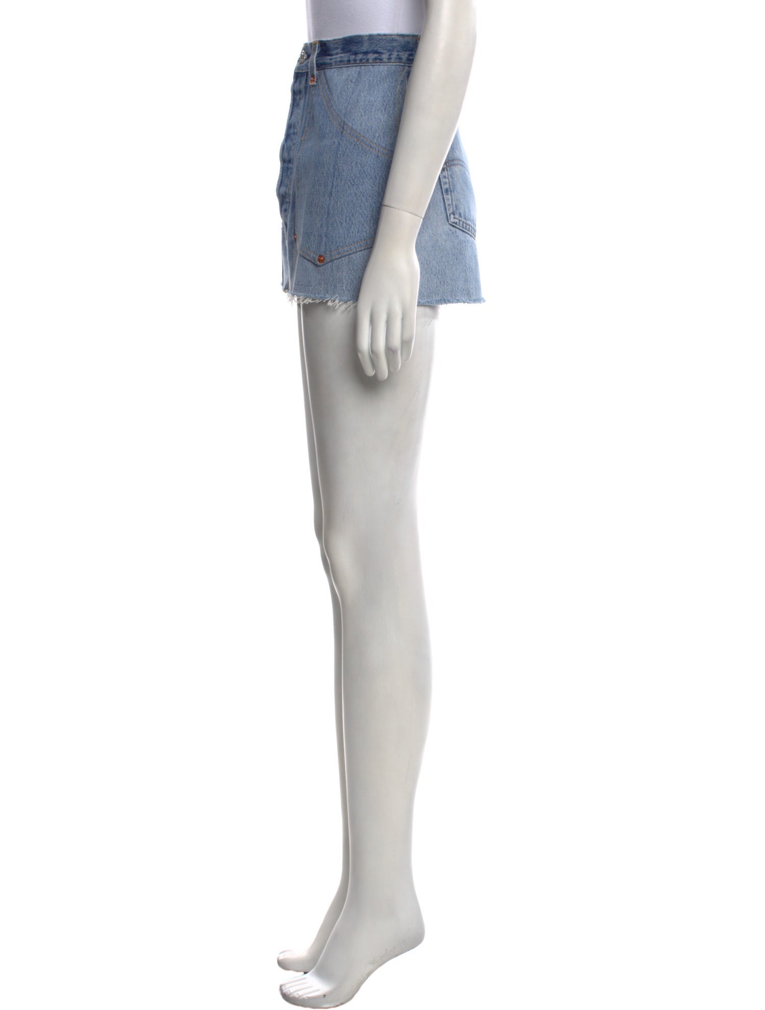 Re/Done X Levis Distressed Accents Mini Skirt w/ Tags