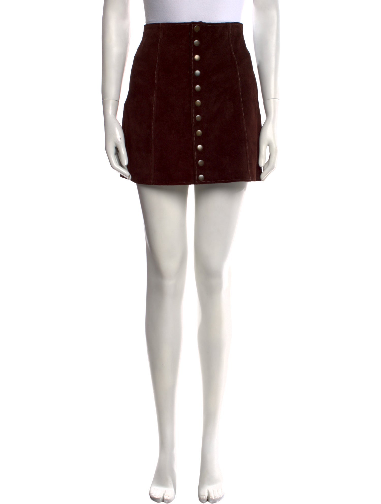 RE/DONE Suede Mini Skirt