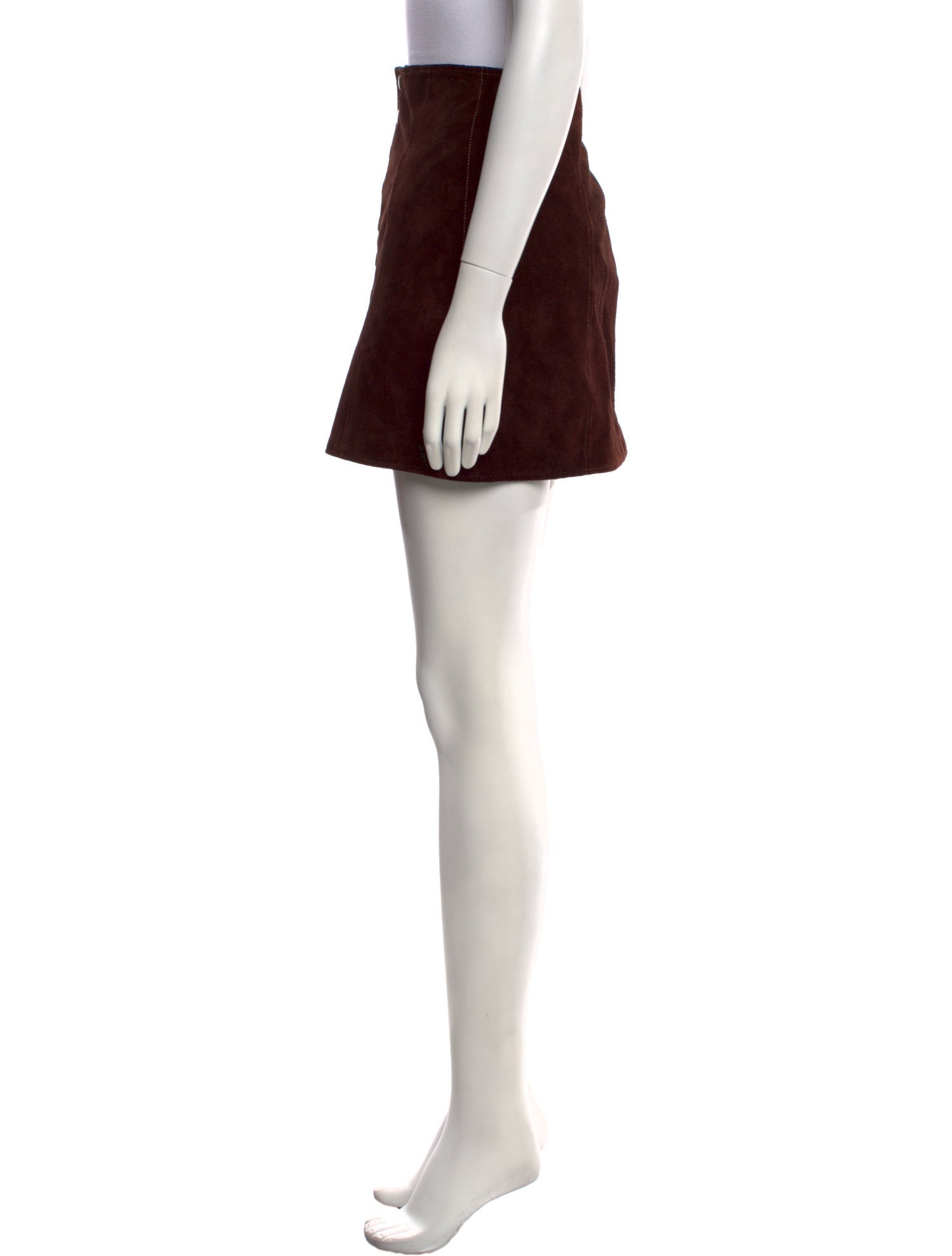 RE/DONE Suede Mini Skirt