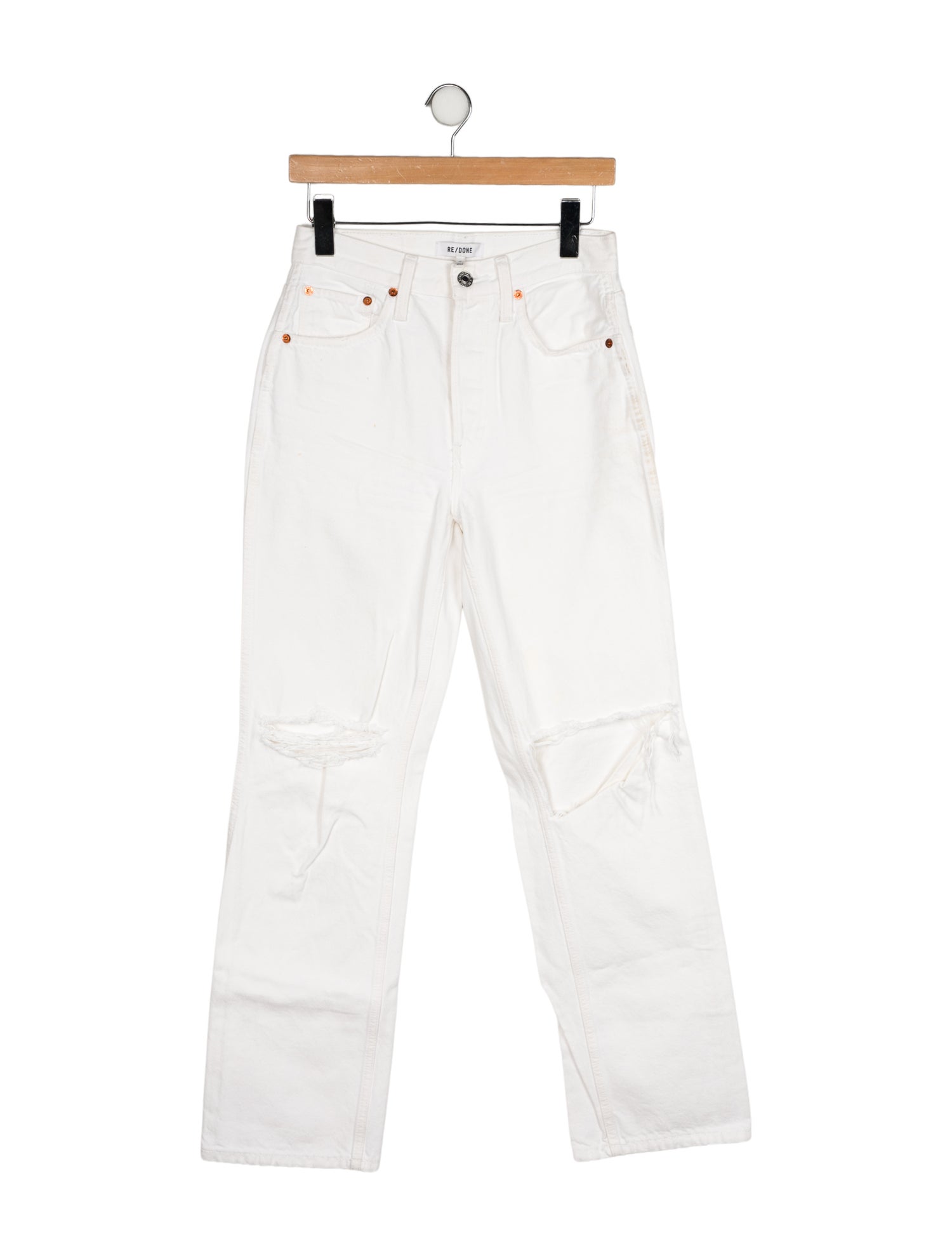 RE/DONE High-Rise Straight Leg Jeans