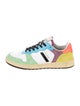 RE/DONE Leather Colorblock Pattern Sneakers