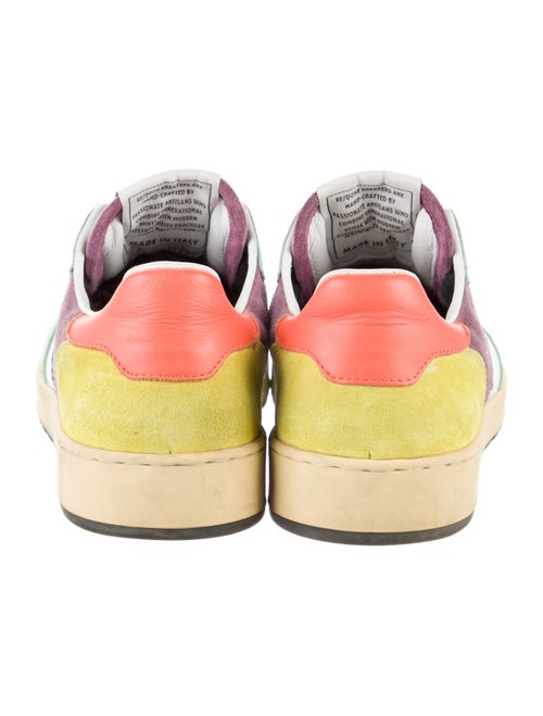 RE/DONE Leather Colorblock Pattern Sneakers