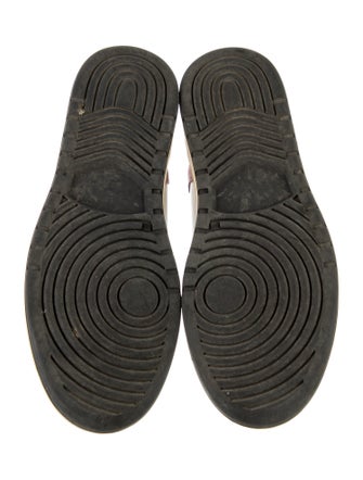 RE/DONE Leather Colorblock Pattern Sneakers