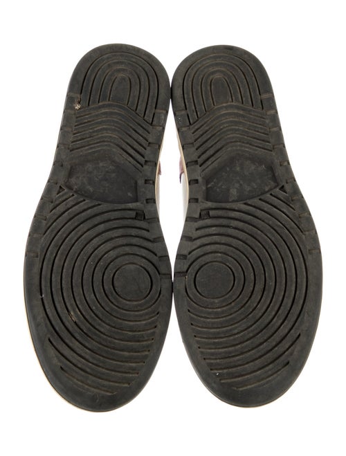 RE/DONE Leather Colorblock Pattern Sneakers